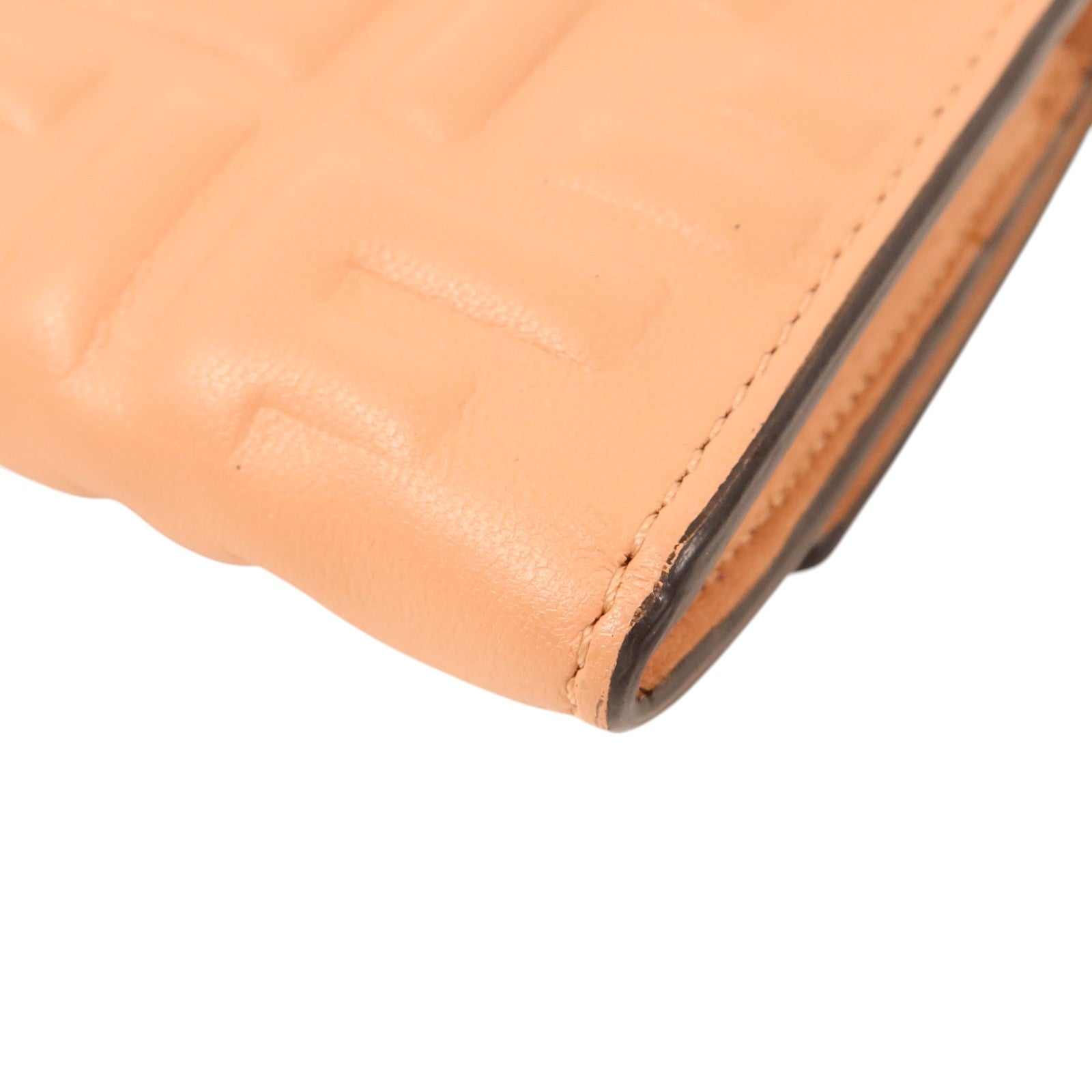 FENDI 羊皮皮革Baguette Continental Wallet金扣長錢包