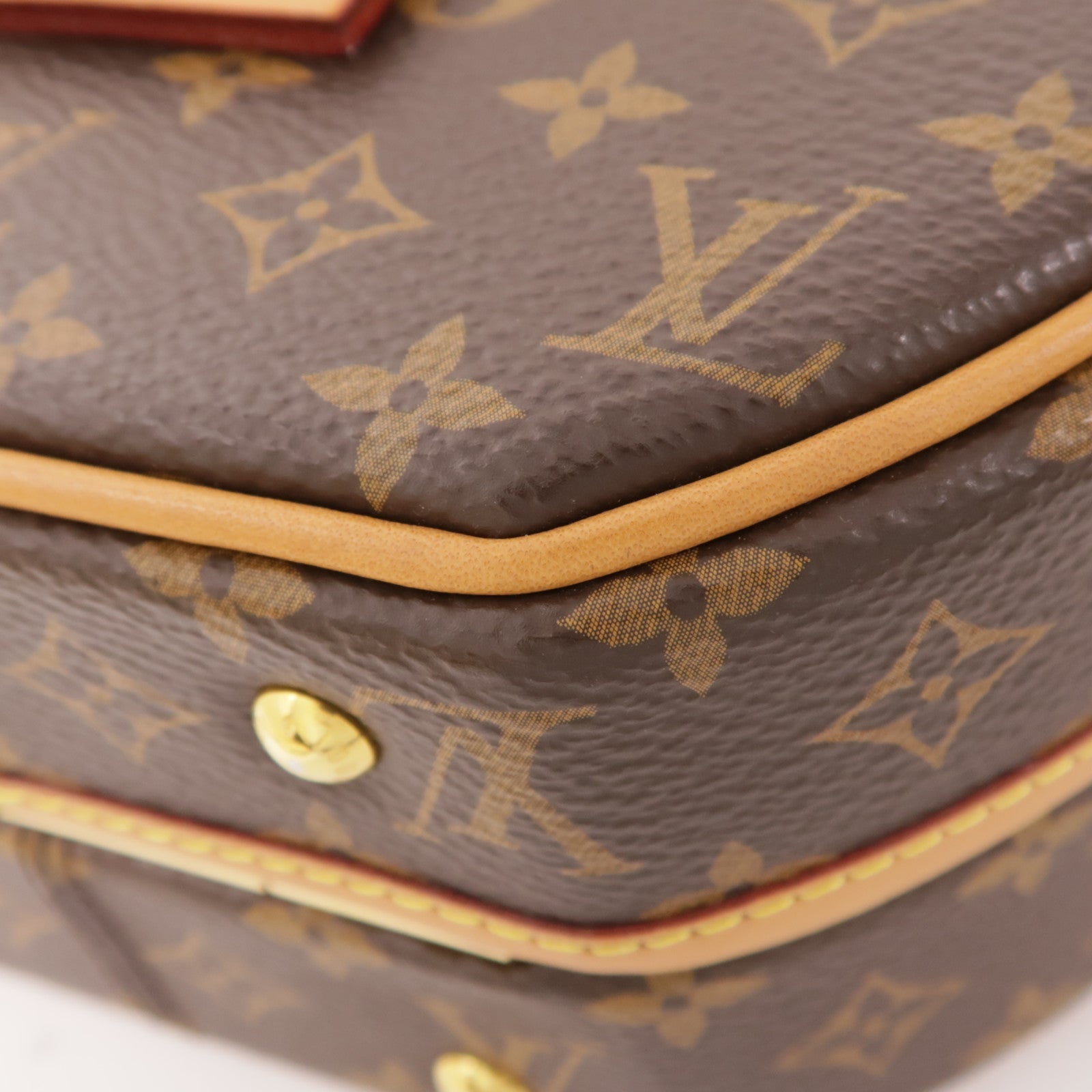 LOUIS VUITTON Monogram Petite Boite Chapeau金扣手挽肩背兩用袋