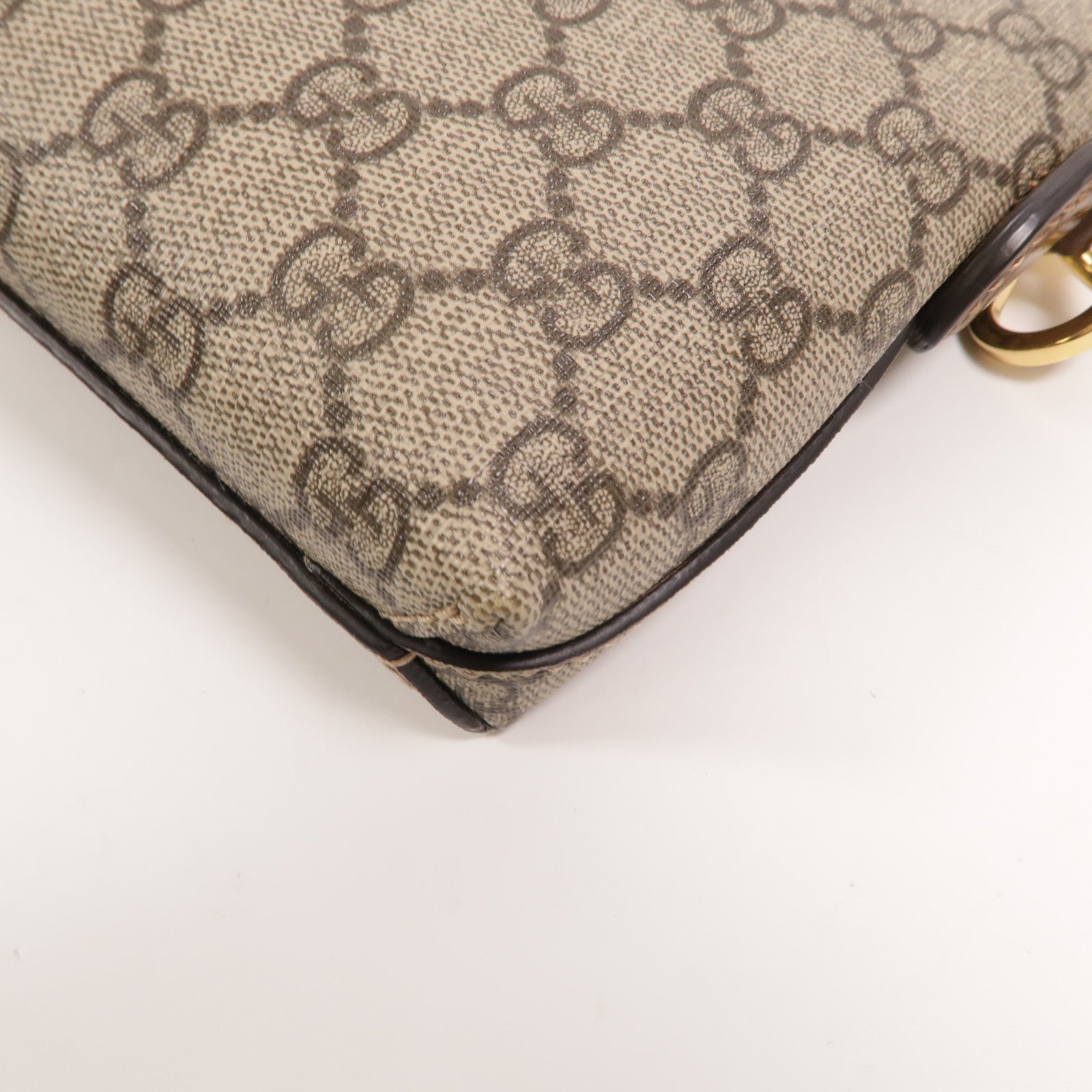 GUCCI 塗層帆布Interlocking G Messenger手挽肩背兩用袋