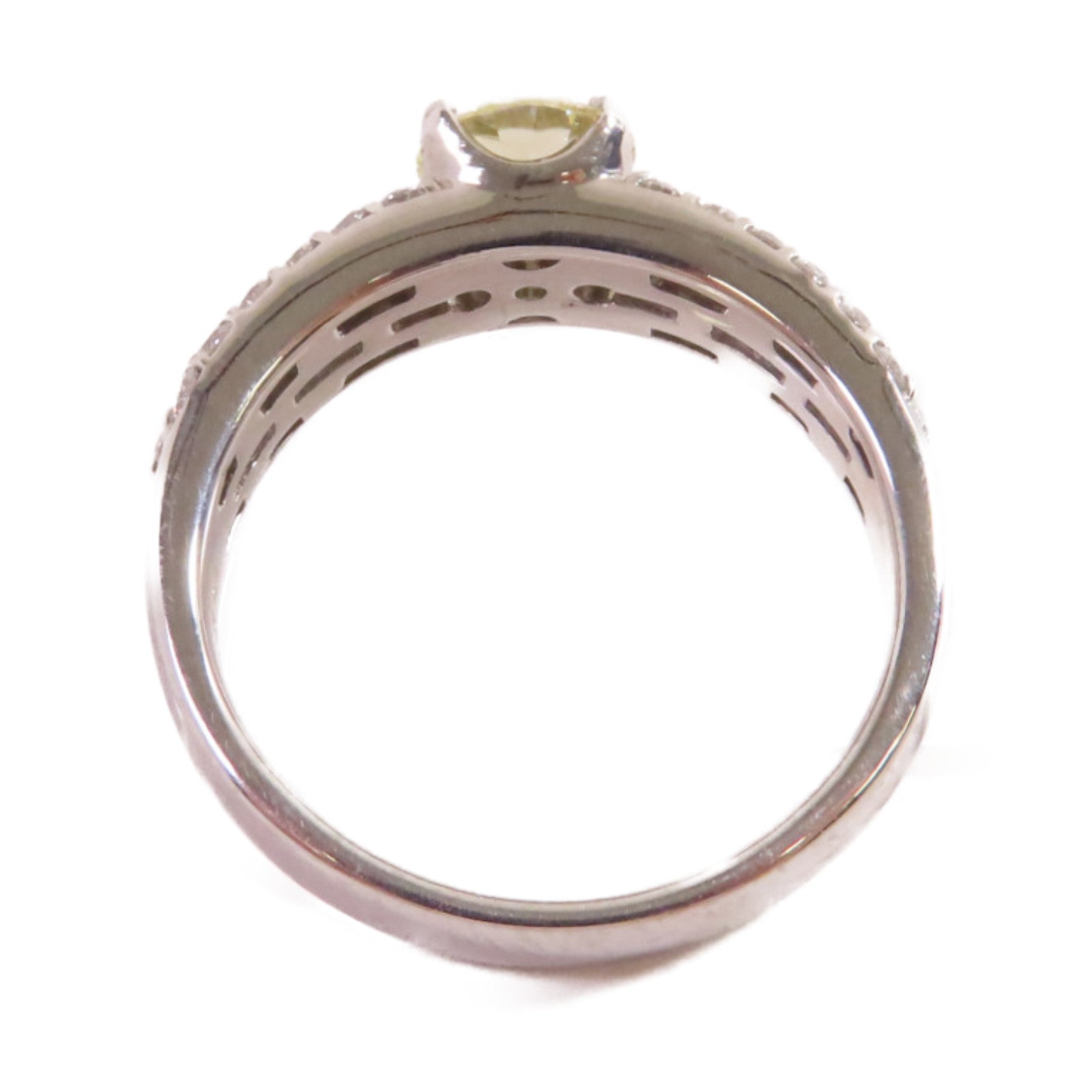 JEWELRY 【激減優惠】PT900鉑金/1.025ct/0.63ct鑚石Diamond Ring戒指US#8