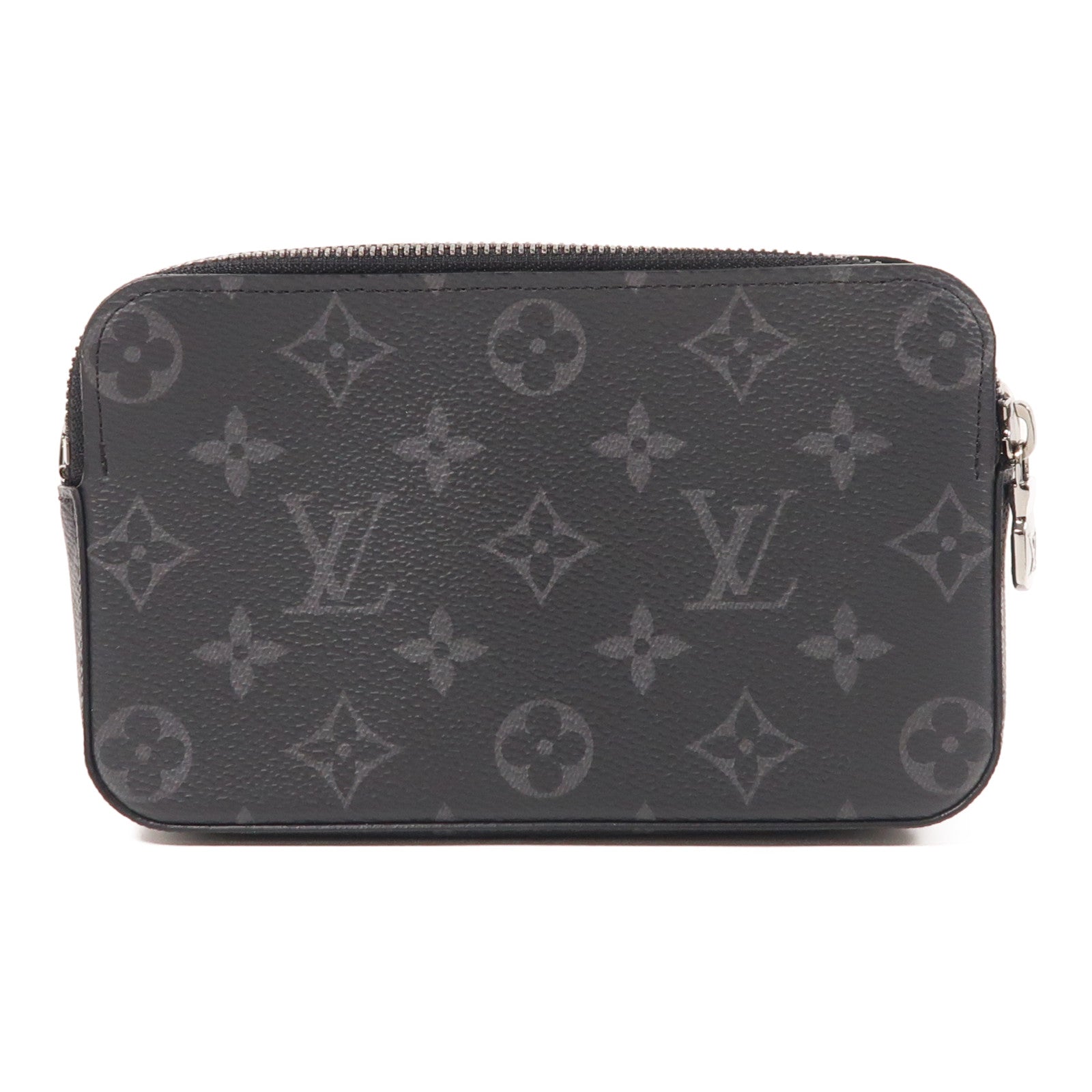 LOUIS VUITTON Monogram Eclipse Alpha Wearable銀扣肩背袋