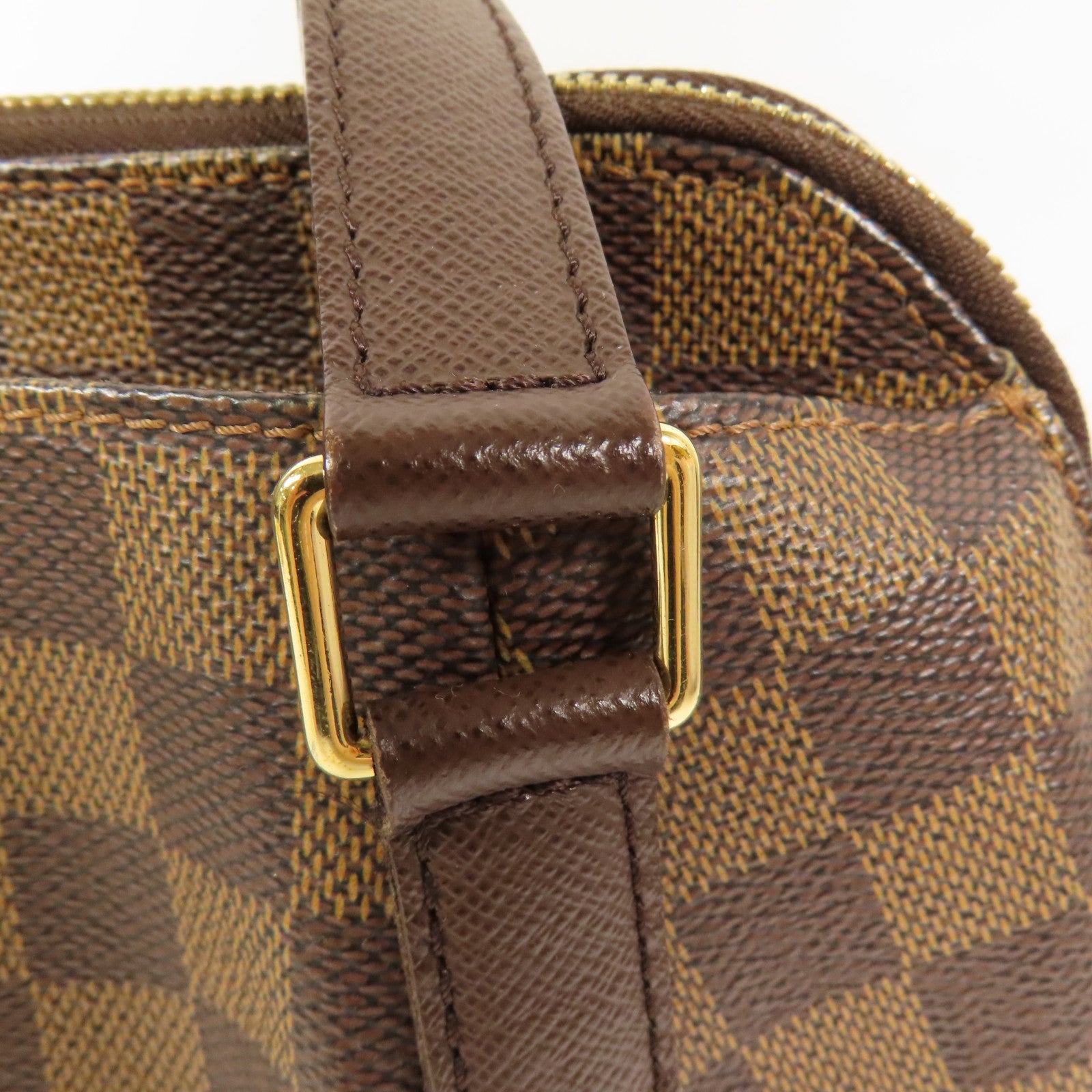 LOUIS VUITTON GHW Belem PM Hand Bag N51173 Damier Brown
