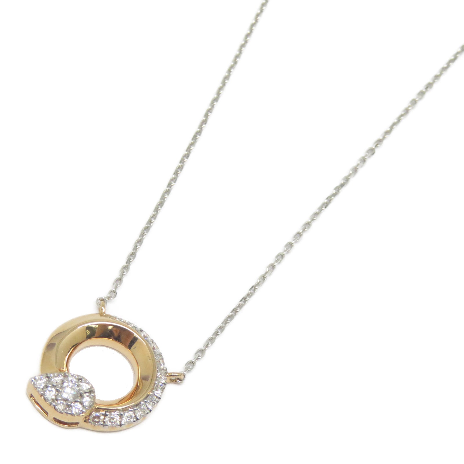 JEWELRY 【激減優惠】18K玫瑰金/白金Diamond Necklace 0.250ct鑽石項鍊