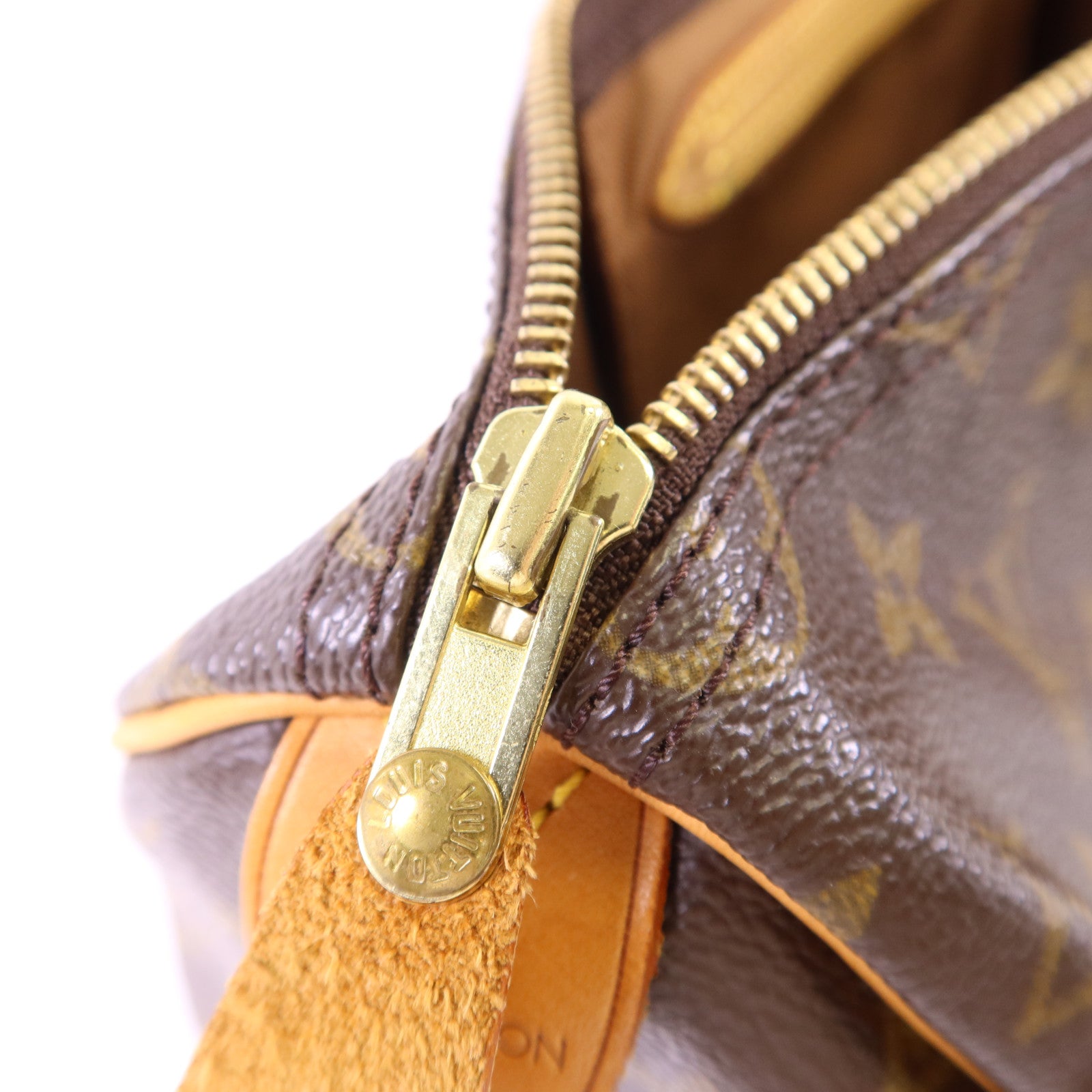 LOUIS VUITTON Monogram Speedy 35金扣手挽袋