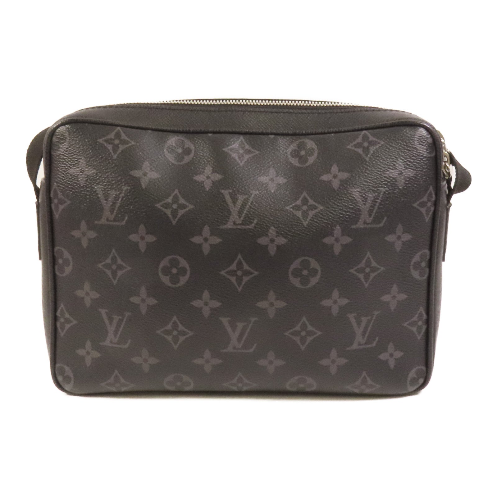 LOUIS VUITTON 【激減優惠】Monogram Eclipse/Taiga Outdoor Messenger銀扣肩背袋