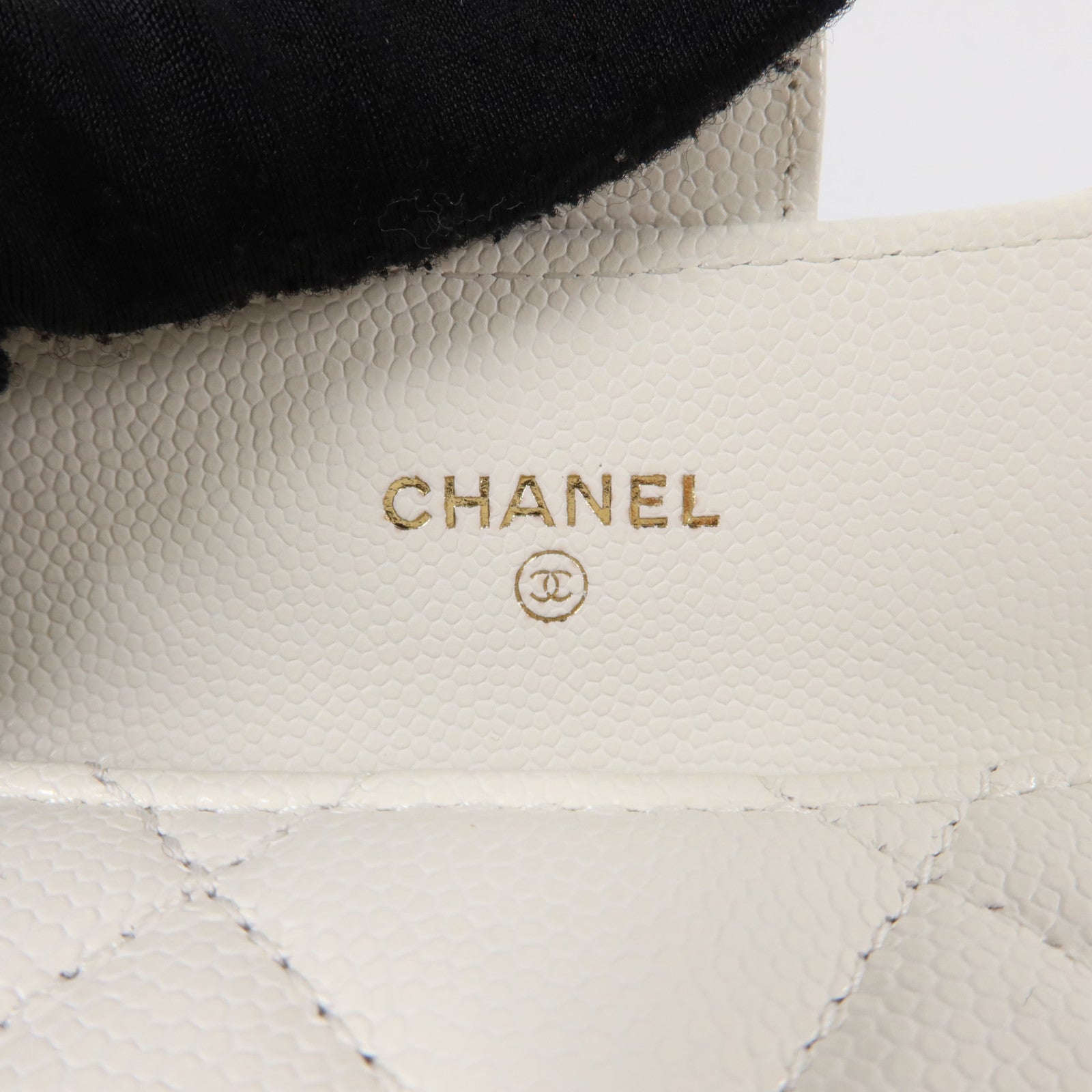 CHANEL 牛皮皮革Classic Short Wallet金扣錢包