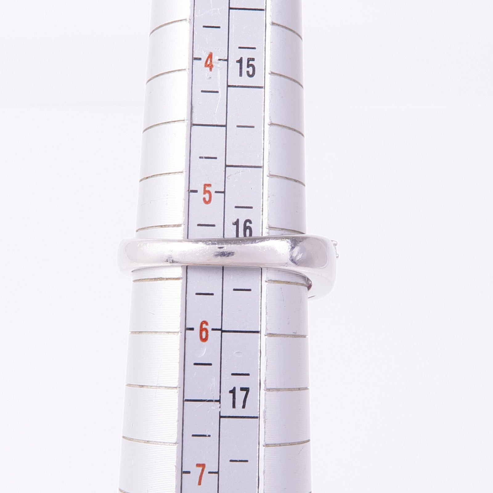 JEWELRY PT900鉑金Ruby Diamond Ring紅寶石/鑽石戒指US#5.75