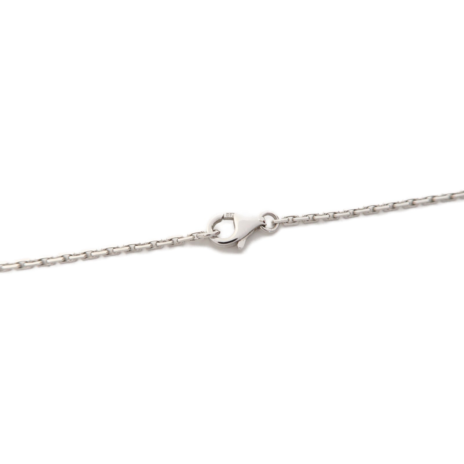 CARTIER 18K白金Love Necklace項鍊銀色