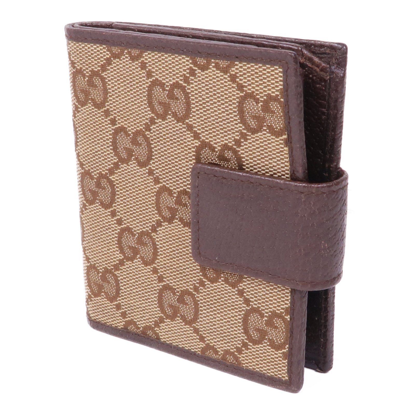 GUCCI 帆布Wallet銀扣錢包