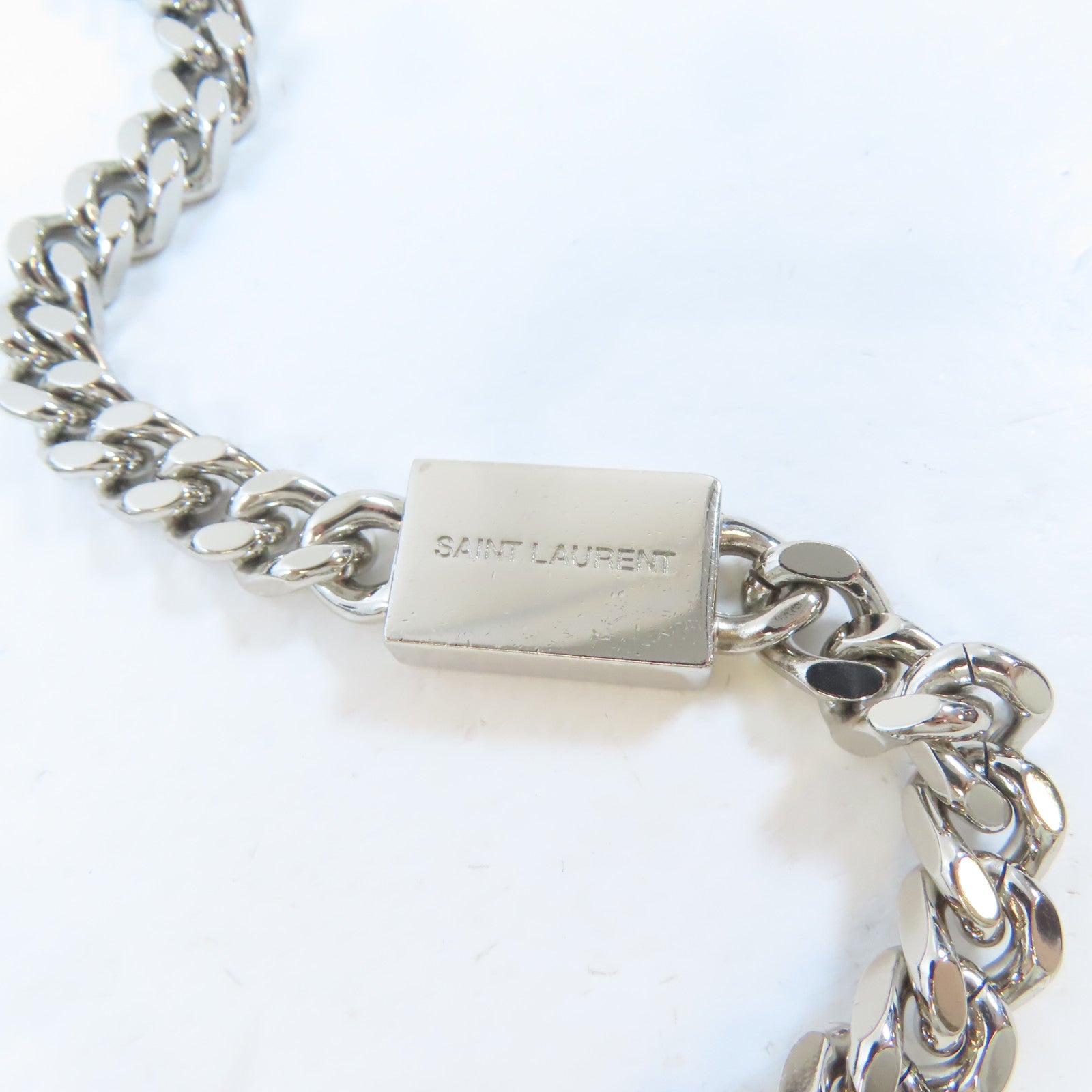 SAINT LAURENT 牛皮皮革Kate Tassel Bag銀扣鏈帶肩背袋黑色