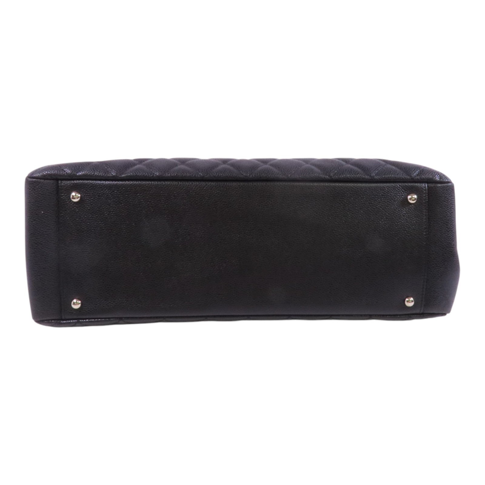 CHANEL 牛皮皮革GST銀扣鏈帶肩背袋