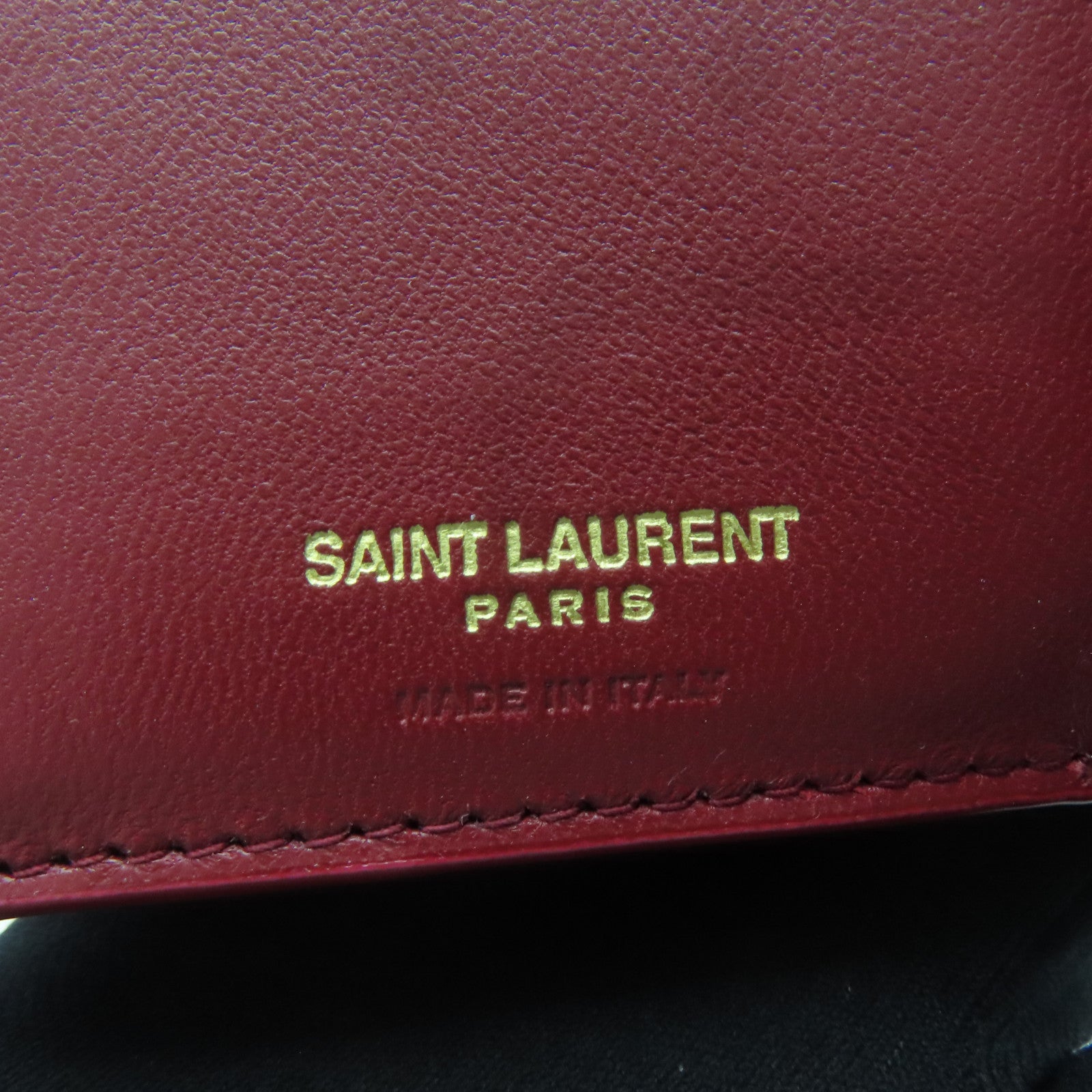 SAINT LAURENT【激減優惠】 羊皮皮革Wallet金扣錢包