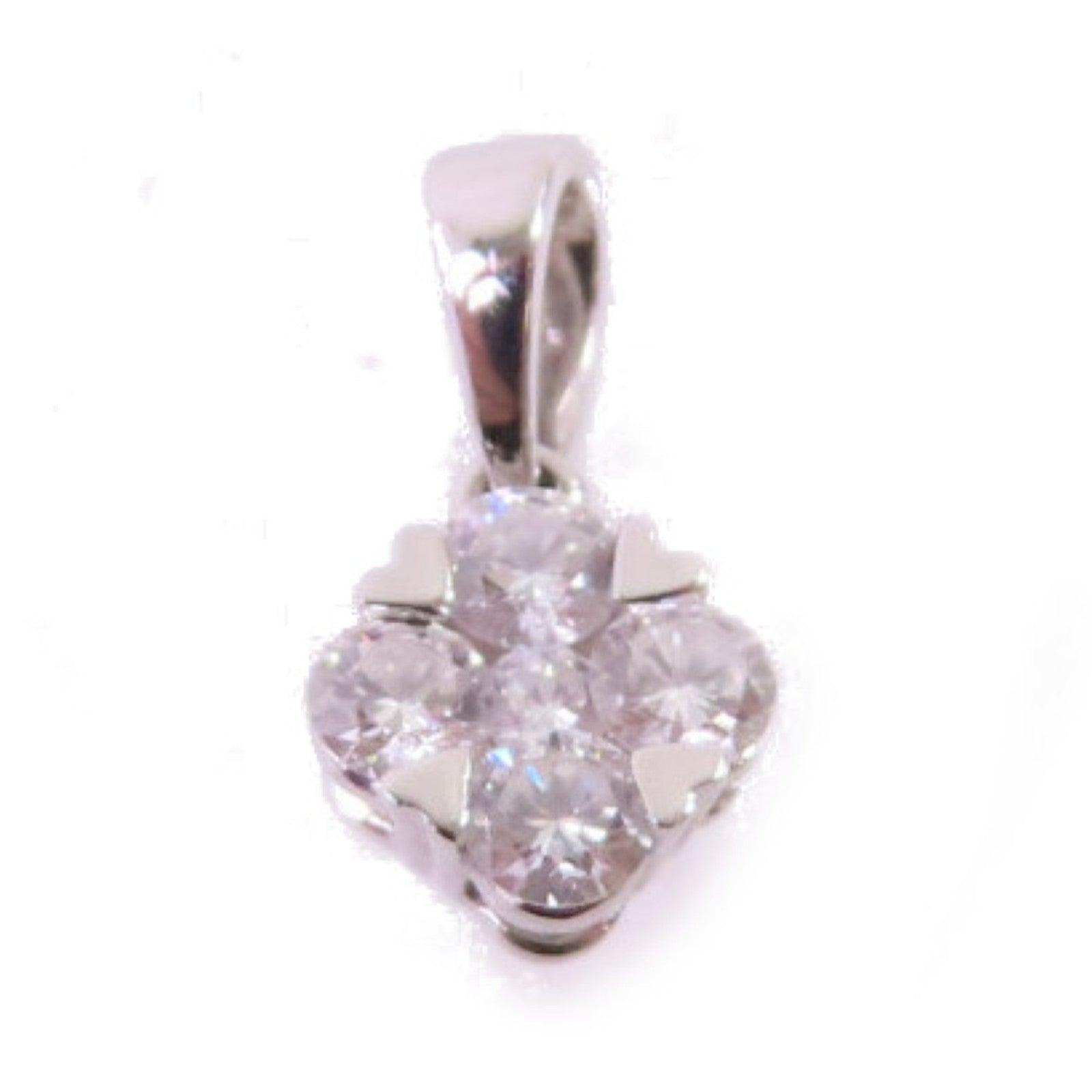 JEWELRY 【激減優惠】PT900鉑金/18K白金Diamond Pendant Top 0.18ct鑽石吊墜頭扣