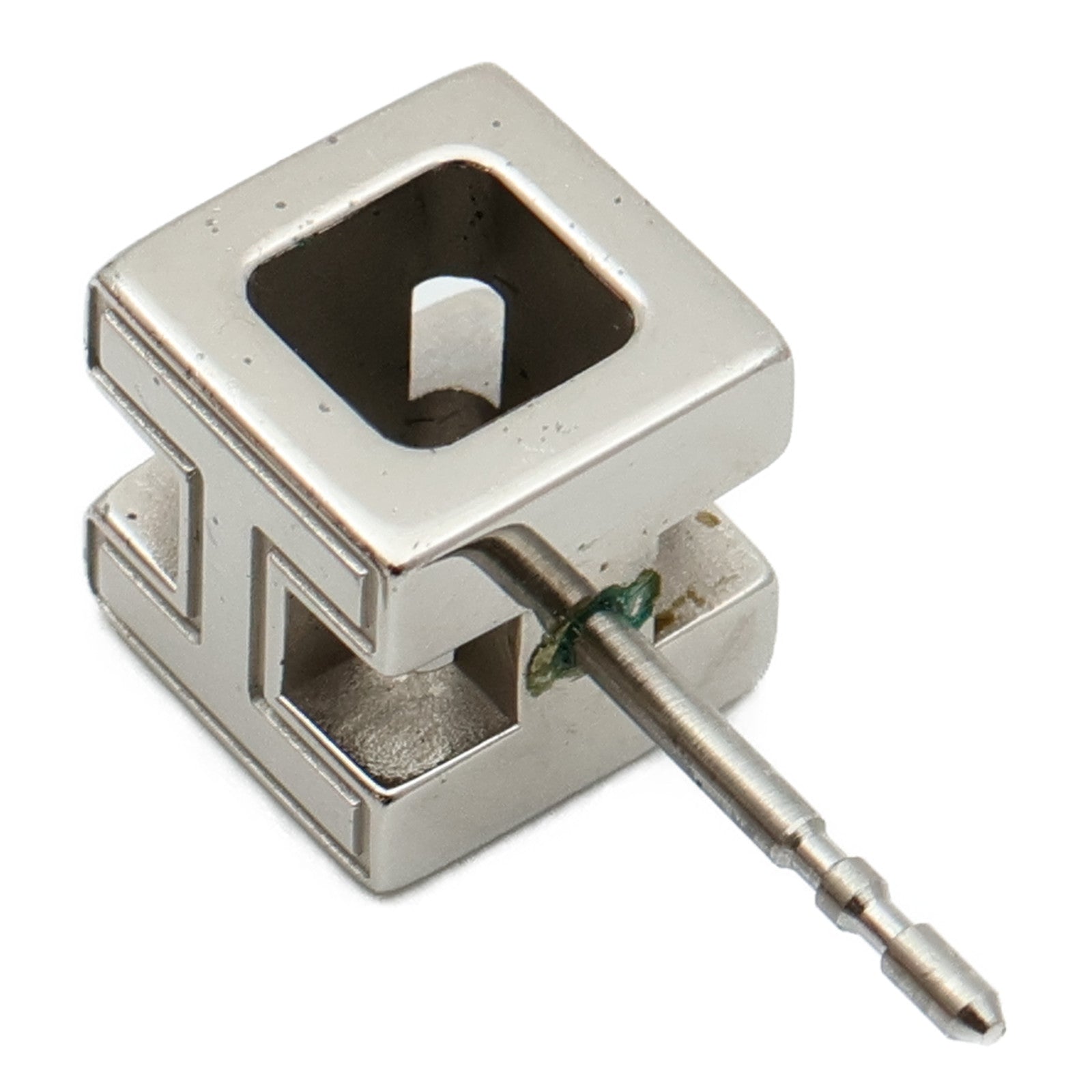 HERMES 金屬Cube H Earrings耳環