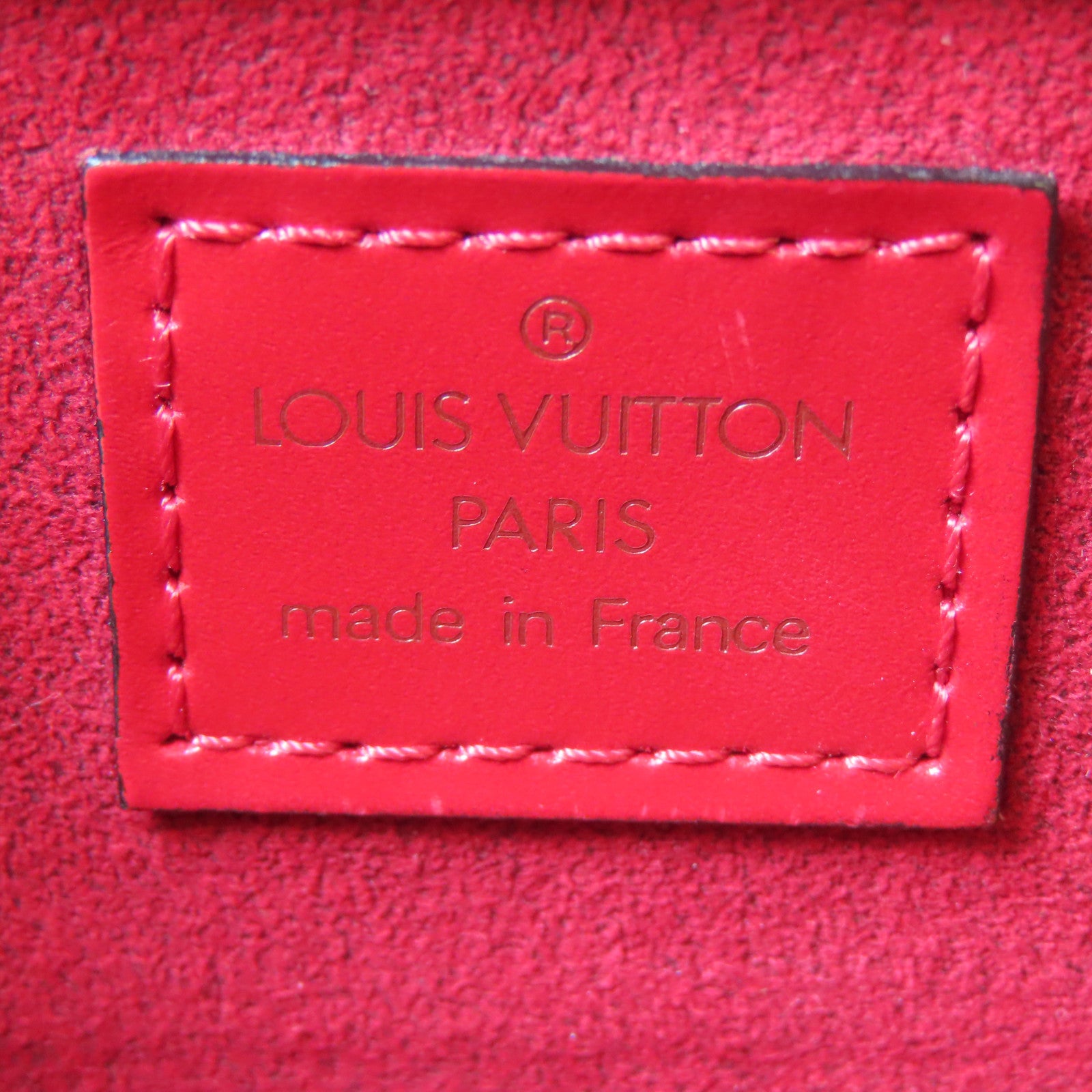 LOUIS VUITTON 【激減優惠】Epi Ponneuf金扣手挽袋紅色