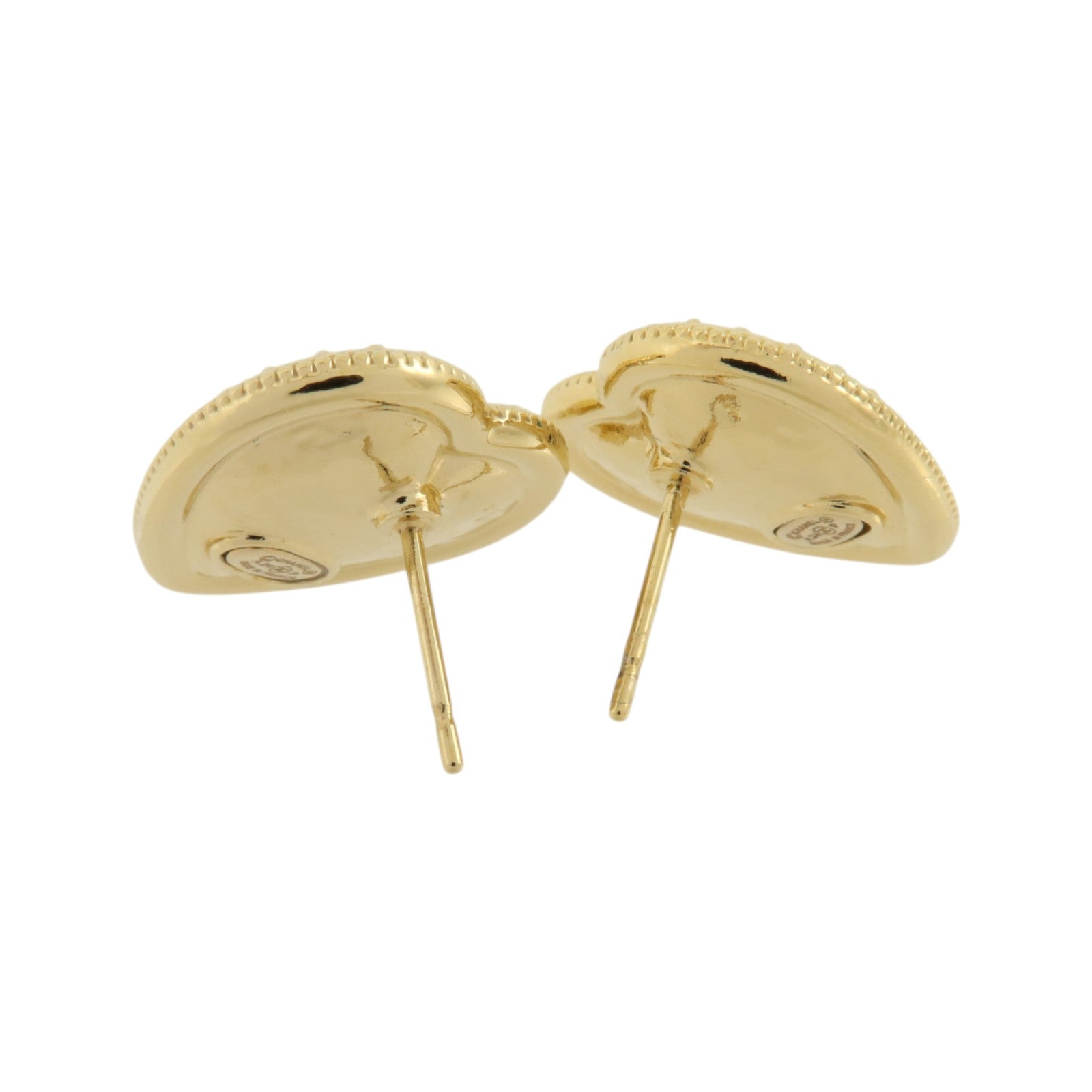 CHANEL 金屬CC Crystal Heart Earrings耳環