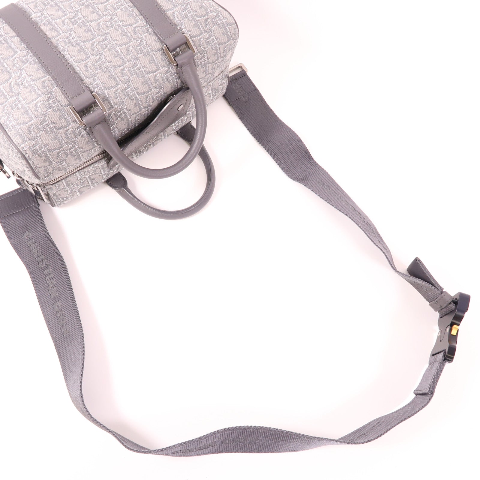 Dior 帆布Lingot 26銀扣手挽肩背兩用袋