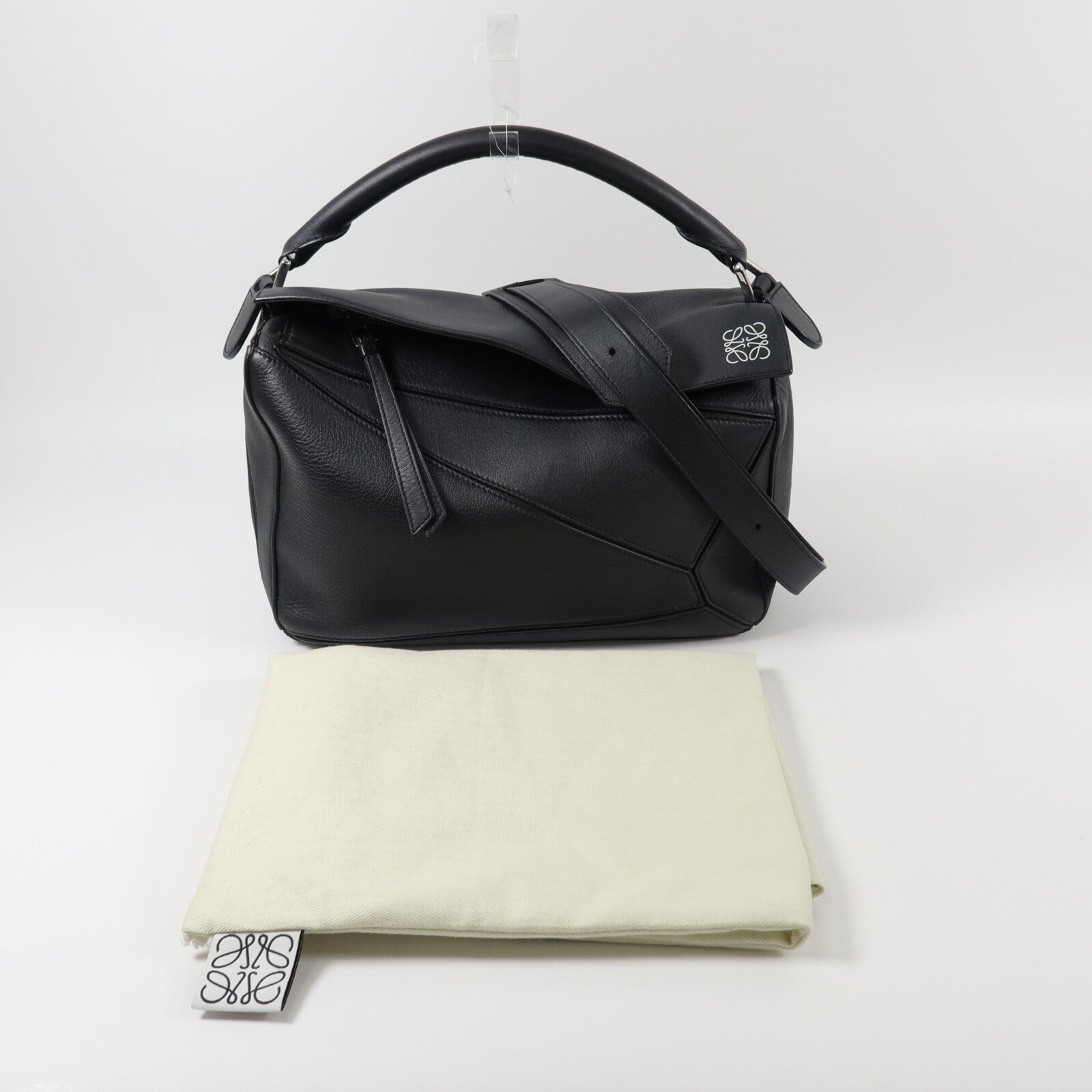 LOEWE 牛皮皮革Puzzle Medium手挽肩背兩用袋