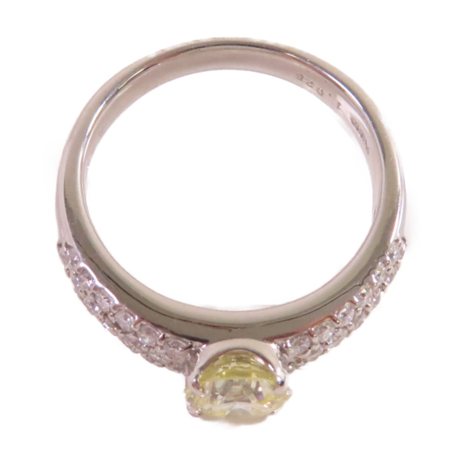 JEWELRY 【激減優惠】PT900鉑金/1.025ct/0.63ct鑚石Diamond Ring戒指US#8