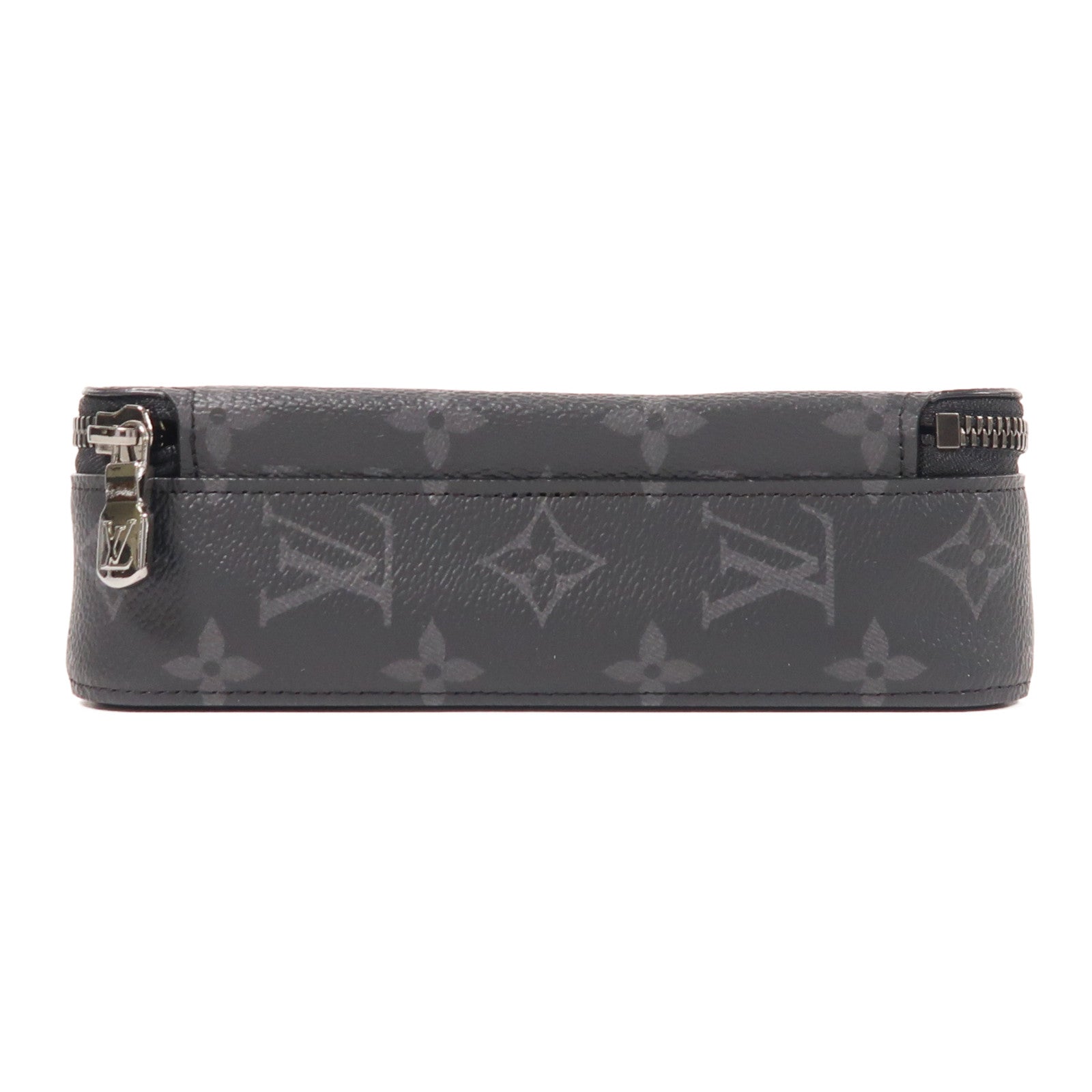 LOUIS VUITTON Monogram Eclipse Alpha Wearable銀扣肩背袋