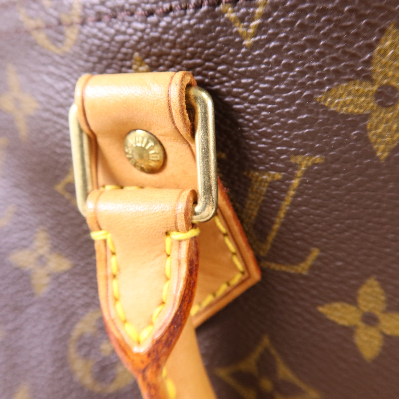LOUIS VUITTON Monogram Speedy 35金扣手挽袋