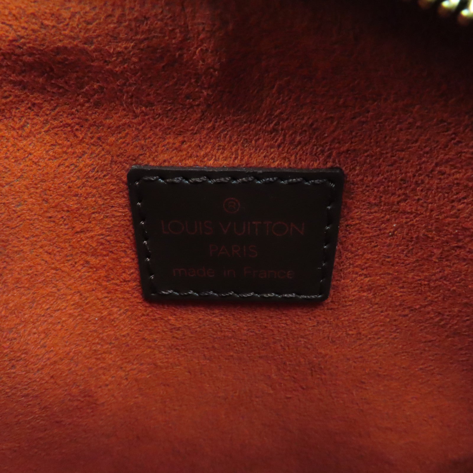 LOUIS VUITTON Damier Pochette Ipanema金扣肩背袋啡色