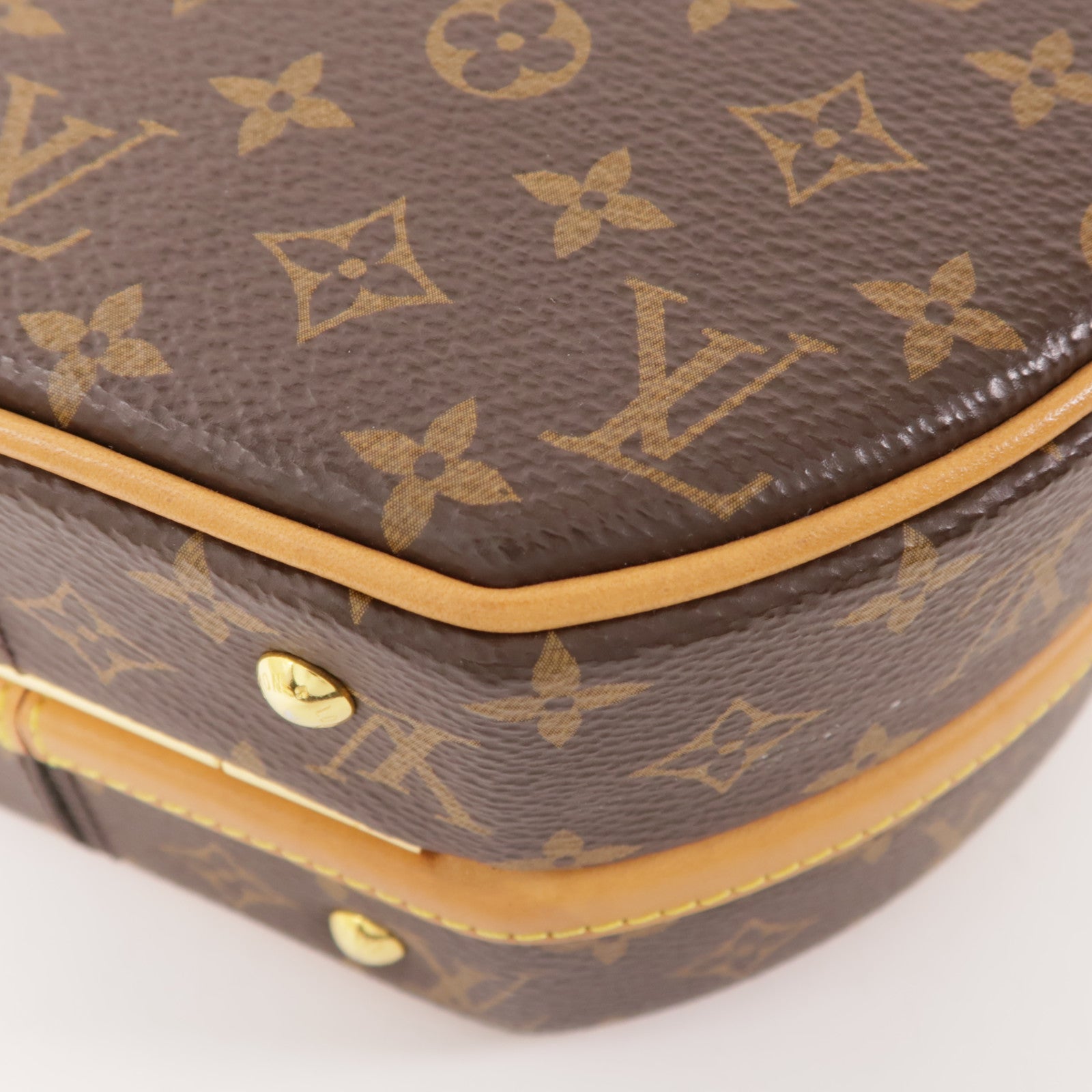 LOUIS VUITTON Monogram Petite Boite Chapeau金扣手挽肩背兩用袋