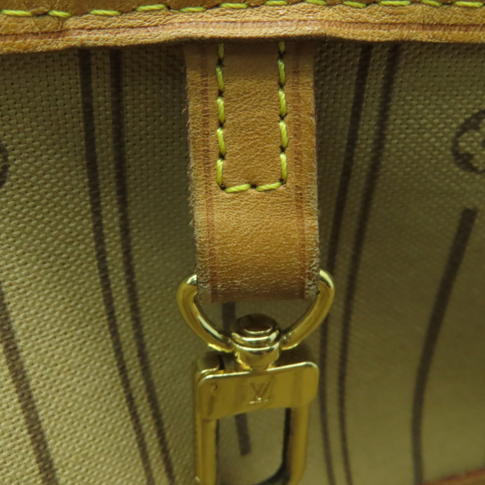 LOUIS VUITTON 【激減優惠】Monogram Neverfull MM金扣手挽袋棕色