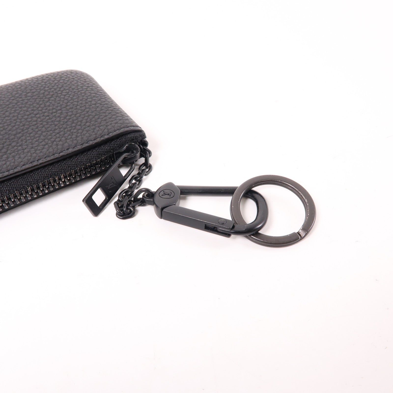 LOUIS VUITTON Aerogram皮革Pochette Cle鎖匙包/零錢包黑色