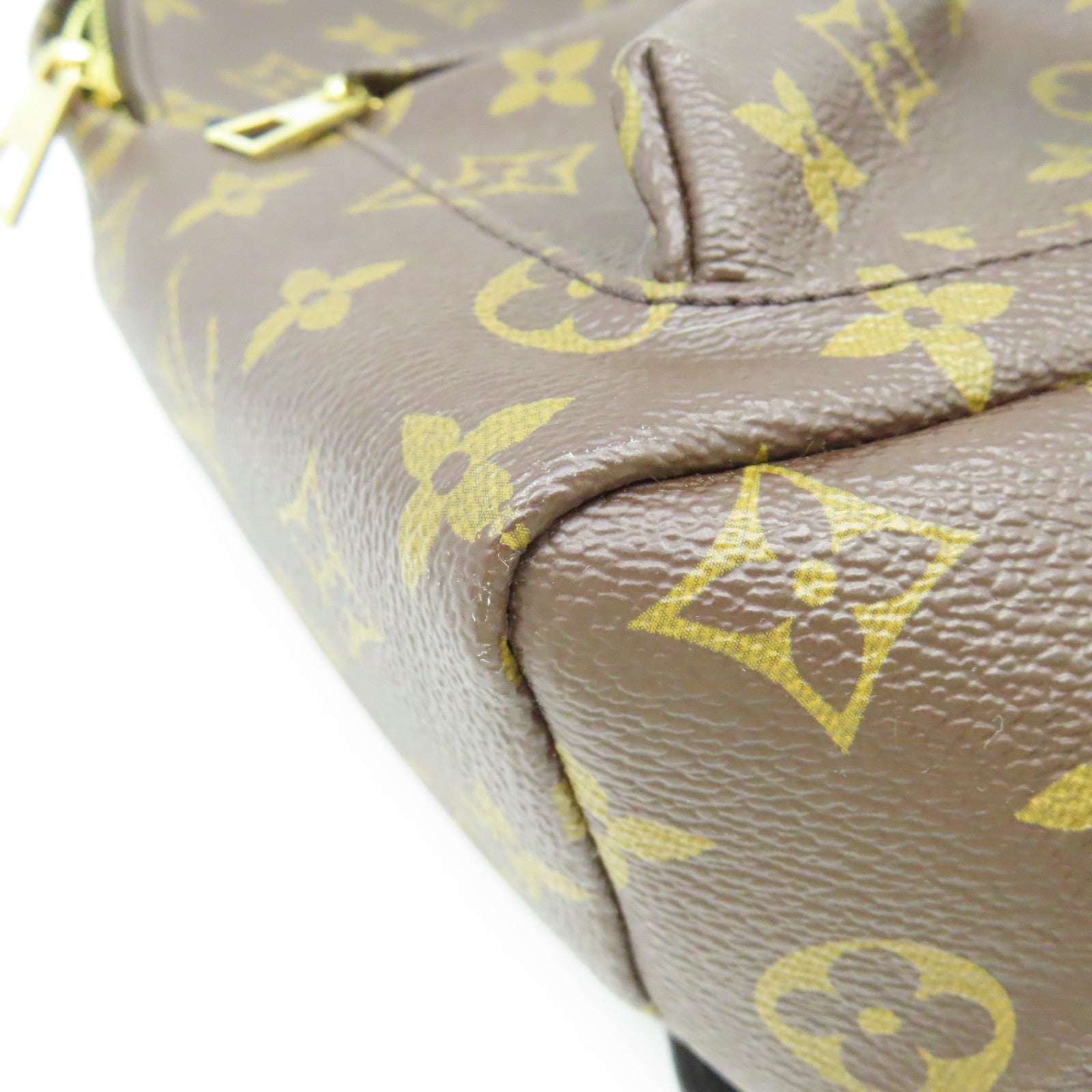 LOUIS VUITTON 【激減優惠】Monogram Palm Springs PM金扣背包啡色