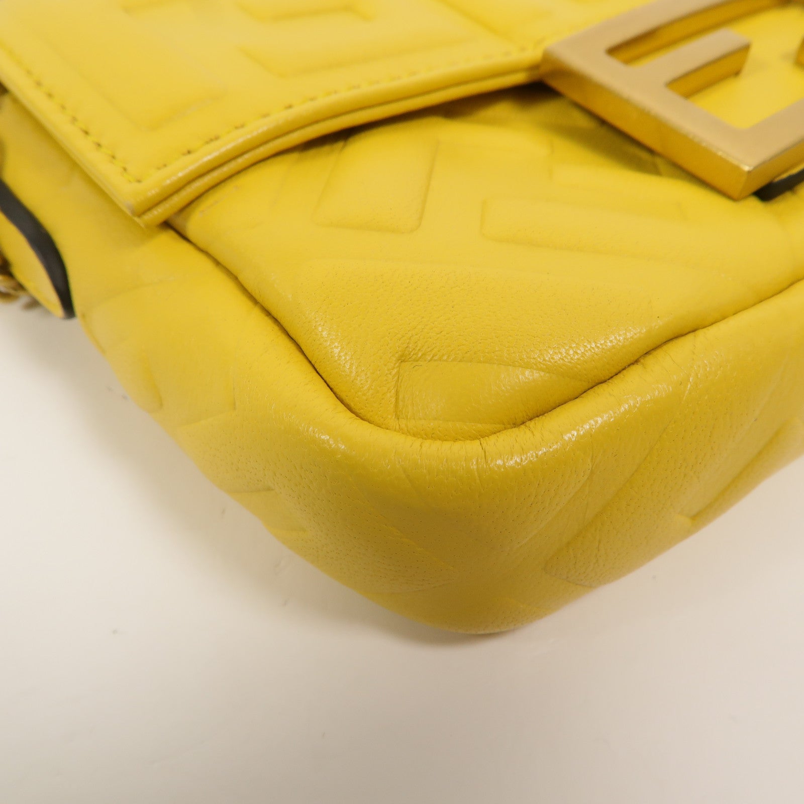 FENDI 牛皮皮革Baguette Mini手挽肩背兩用袋