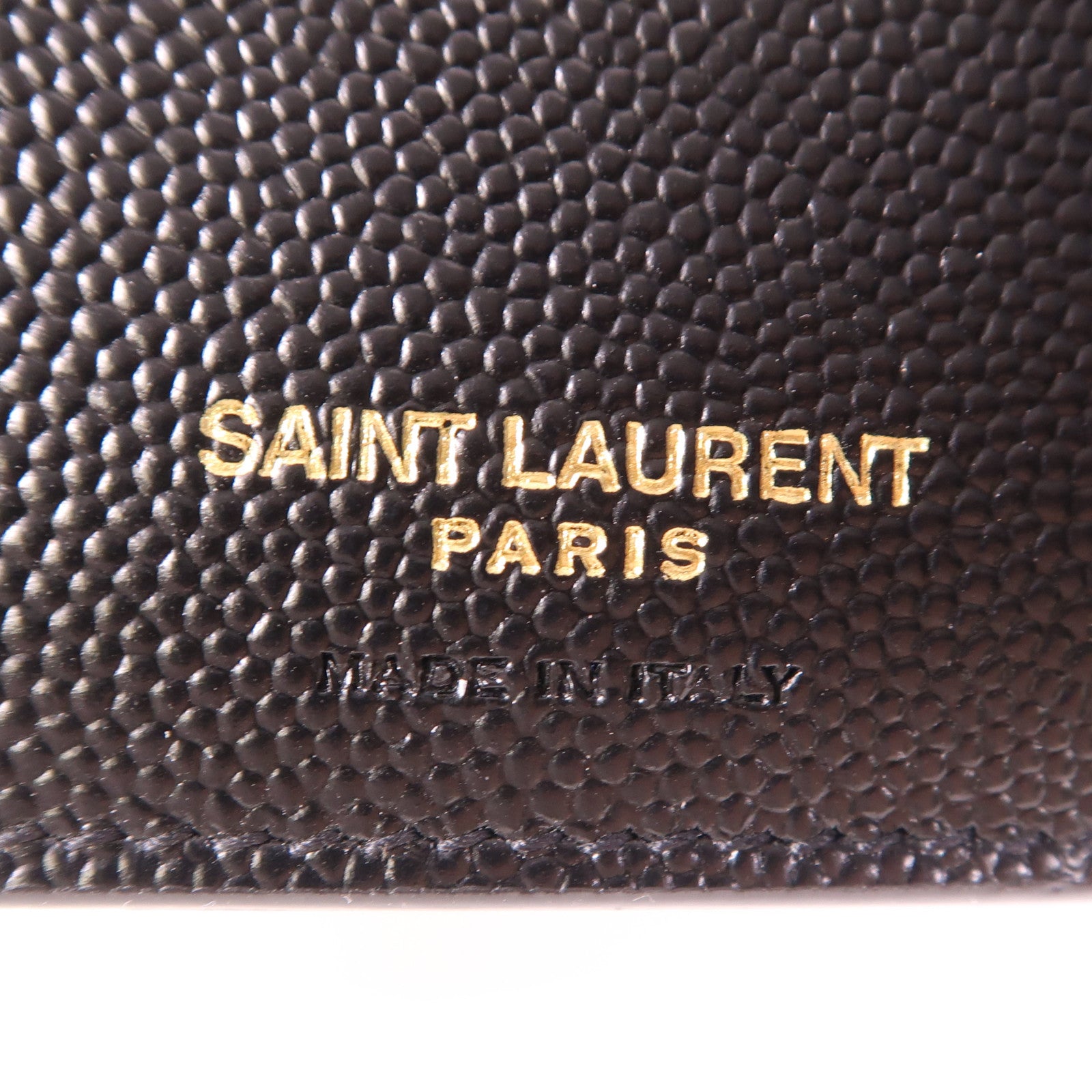 SAINT LAURENT 牛皮皮革Wallet金扣錢包