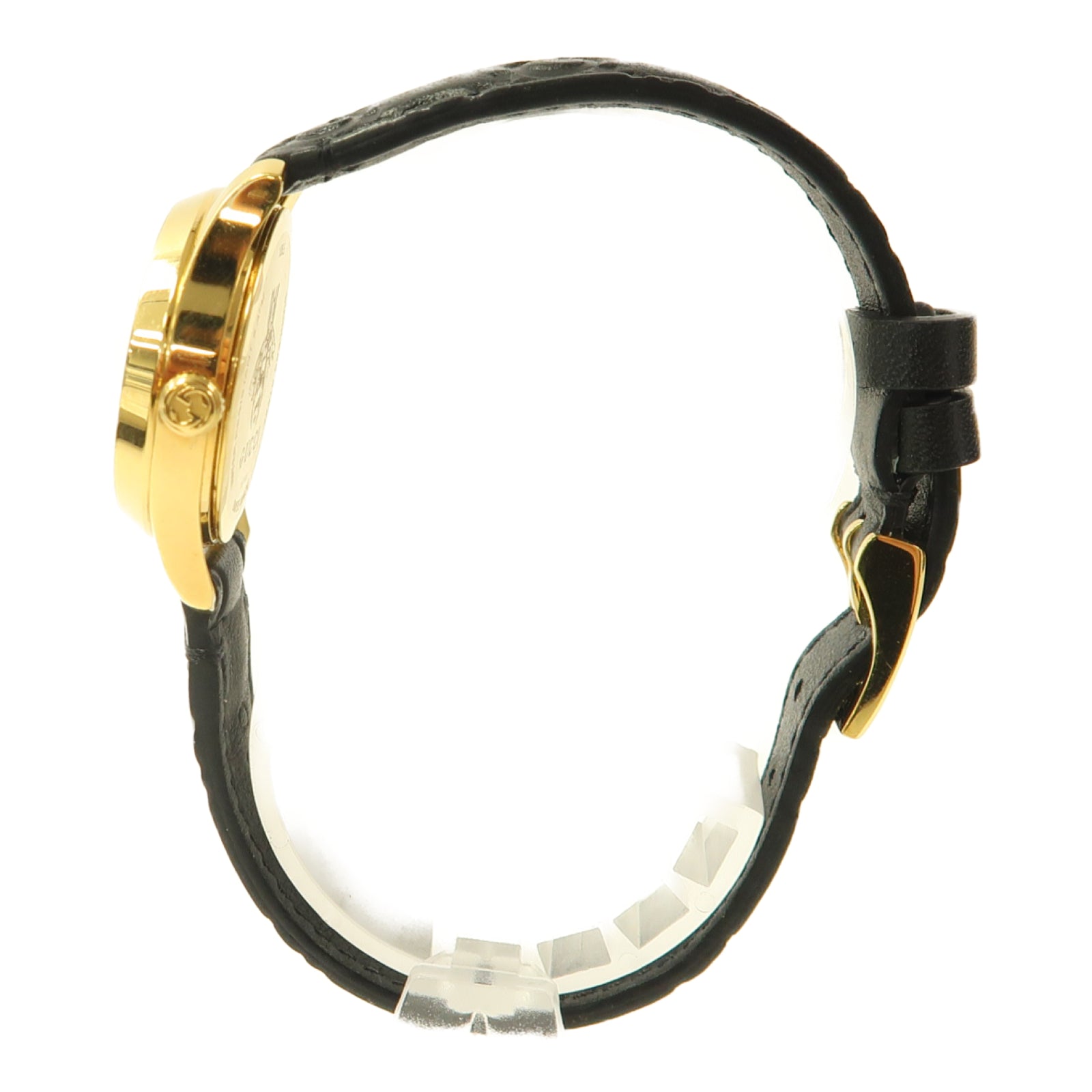GUCCI Gucci Watch皮革/不鏽鋼手錶使用機芯黑色