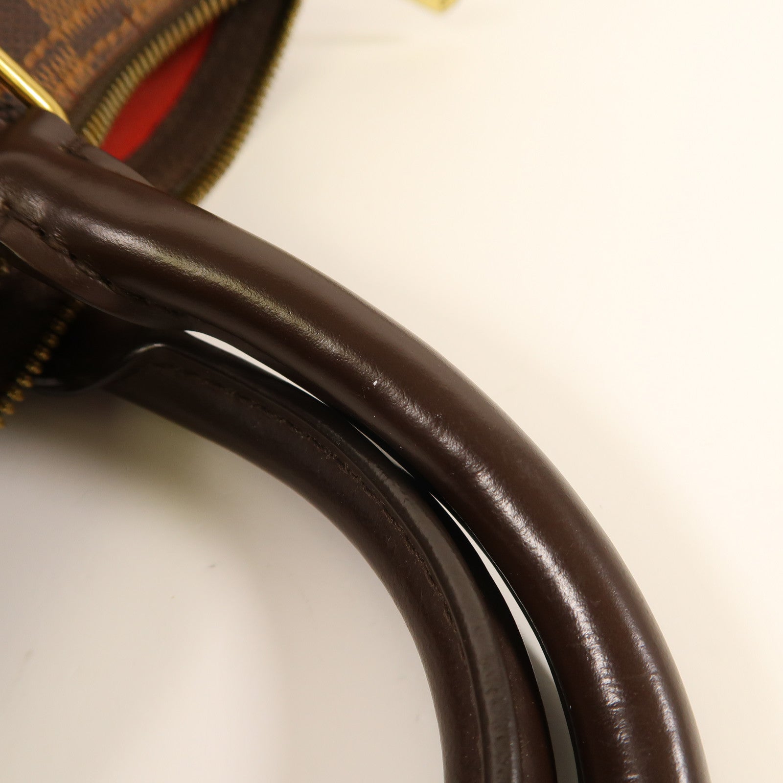 LOUIS VUITTON Damier Speedy Bandouliere 30金扣手挽肩背兩用袋棕色