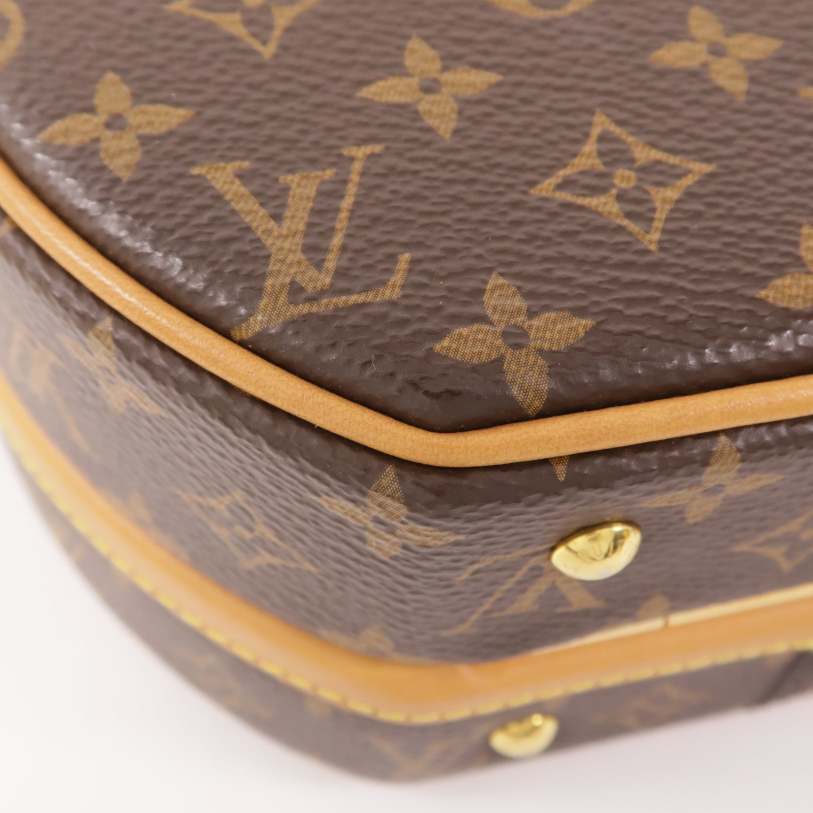 LOUIS VUITTON Monogram Petite Boite Chapeau金扣手挽肩背兩用袋