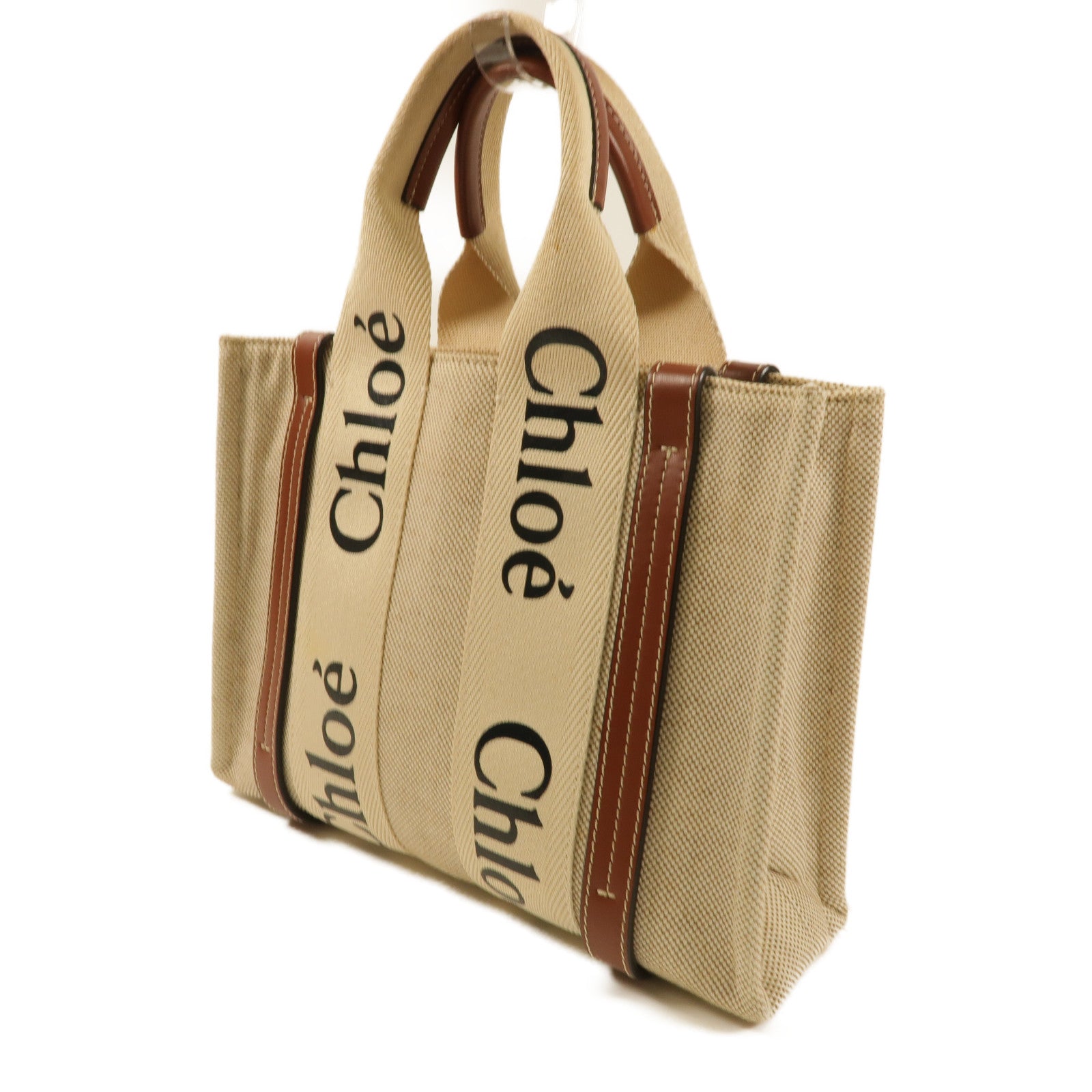 Chloe 帆布Woody Tote Bag Small手挽袋