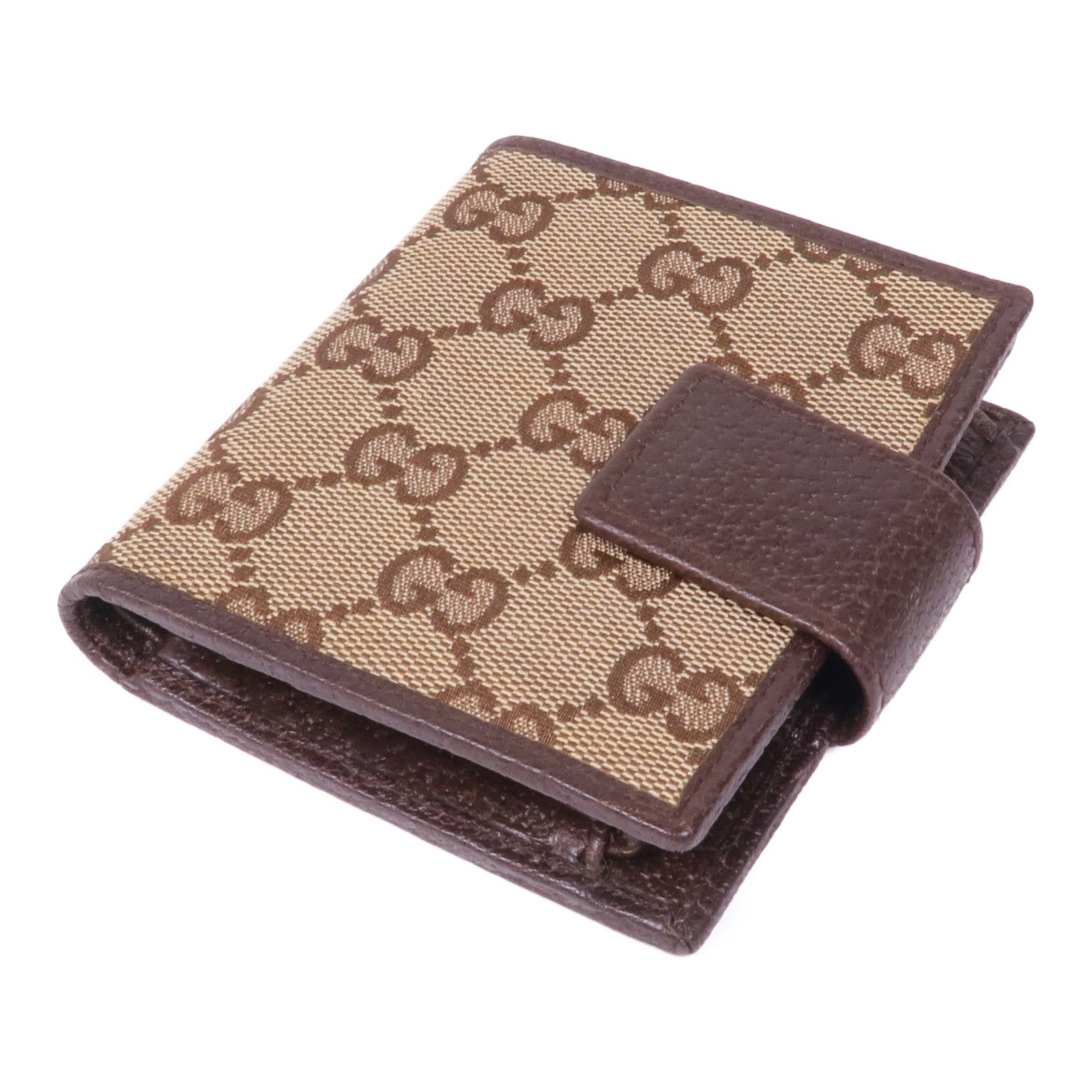 GUCCI 帆布Wallet銀扣錢包