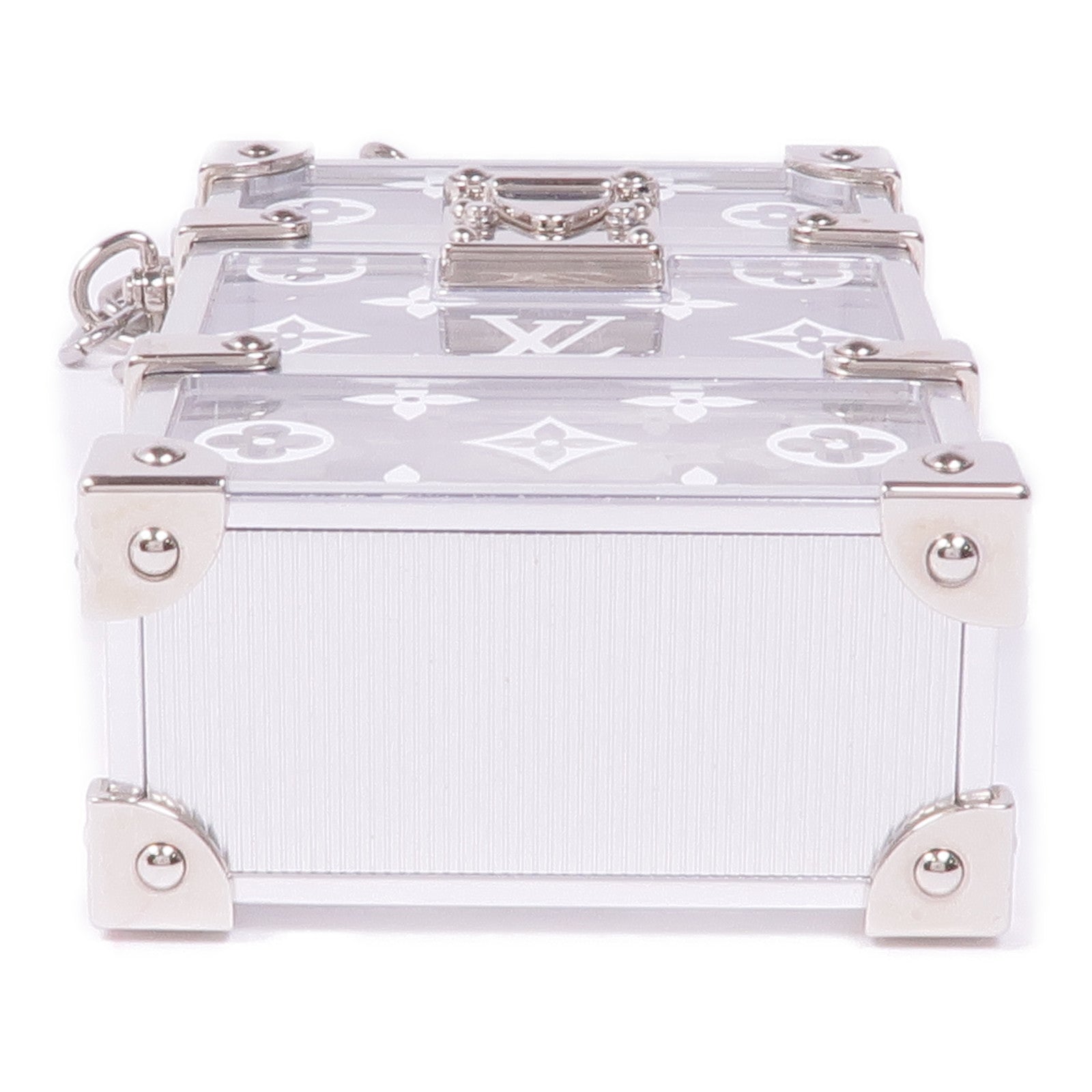 LOUIS VUITTON PVC Trunk Box Shoulder銀扣鏈帶肩背袋