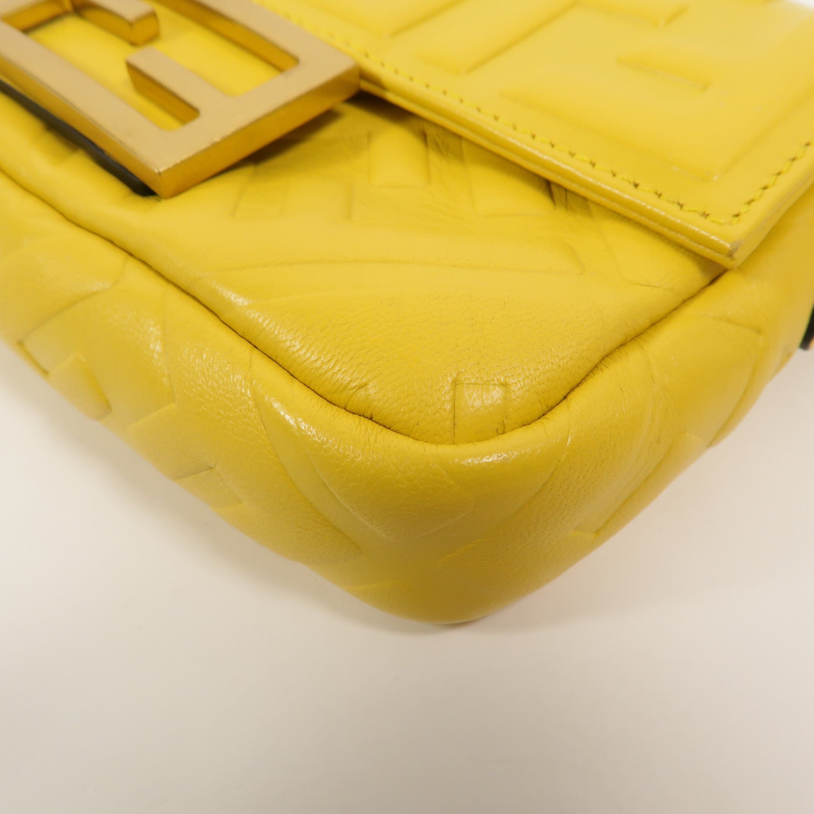 FENDI 牛皮皮革Baguette Mini手挽肩背兩用袋