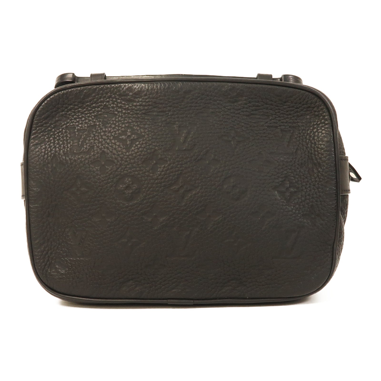 LOUIS VUITTON Monogram Taurillon S Lock肩背袋黑色