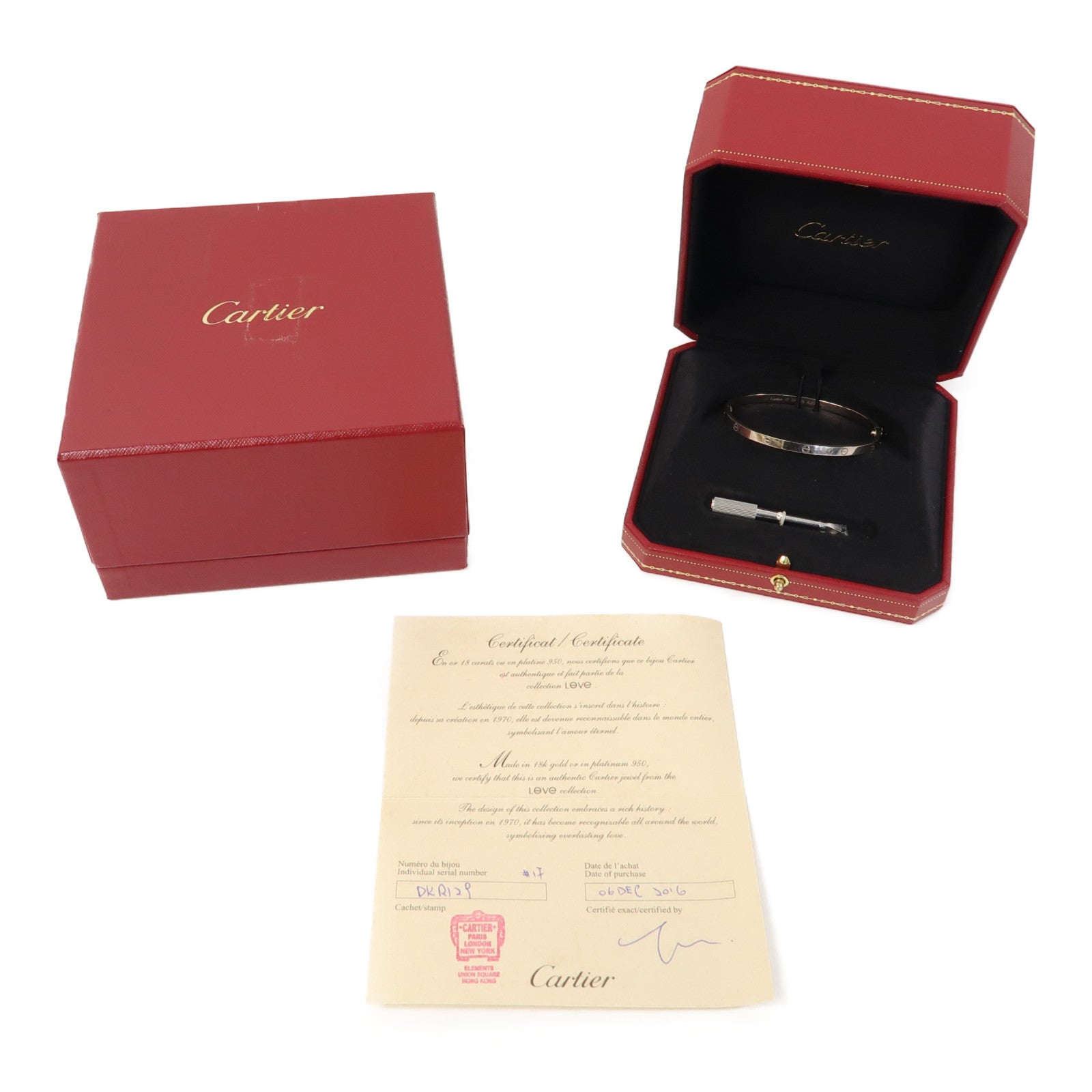 CARTIER 18K玫瑰金Mini Love Bracelet 20.5g手鐲