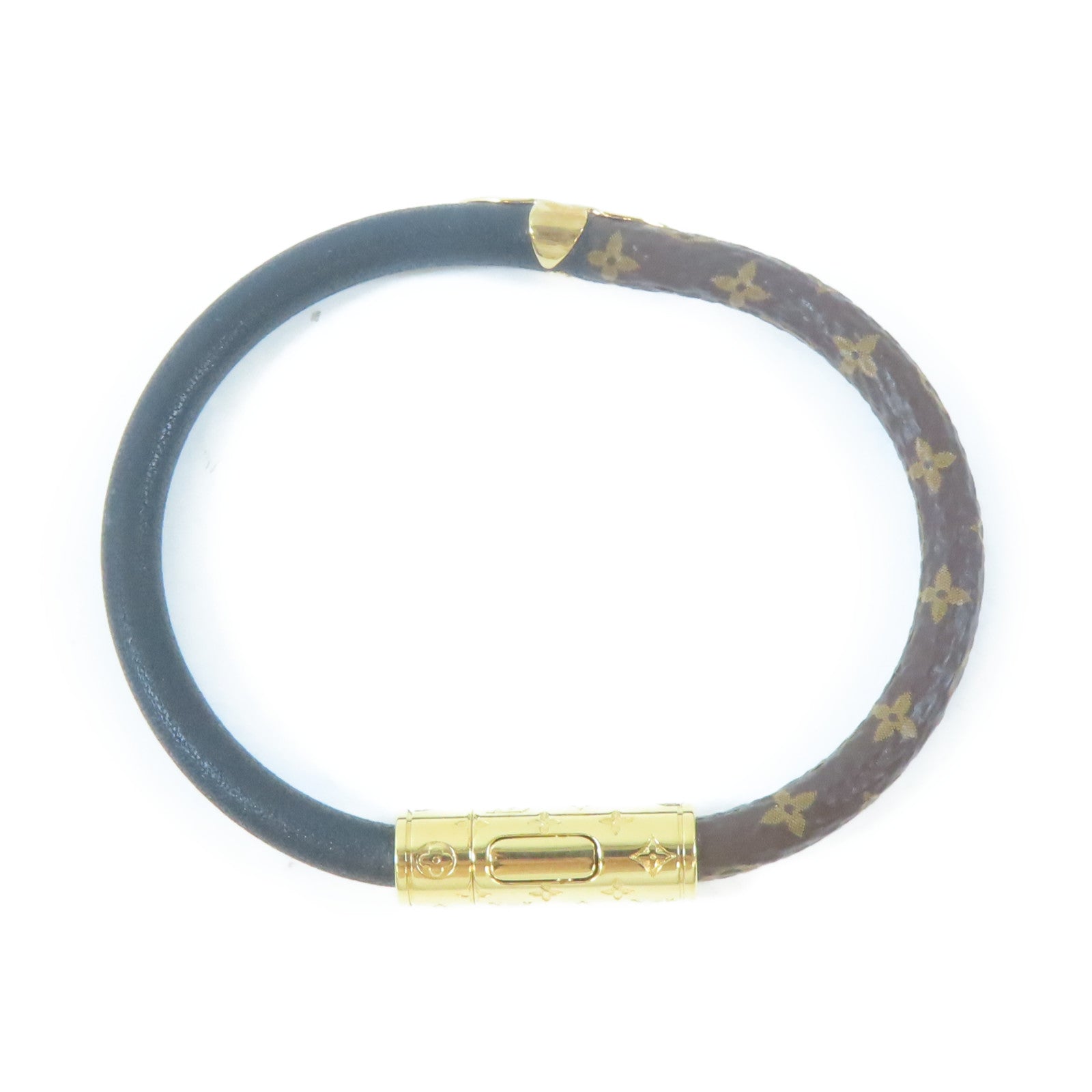 LOUIS VUITTON Monogram Daily Confidertial Bracelet手鏈啡色