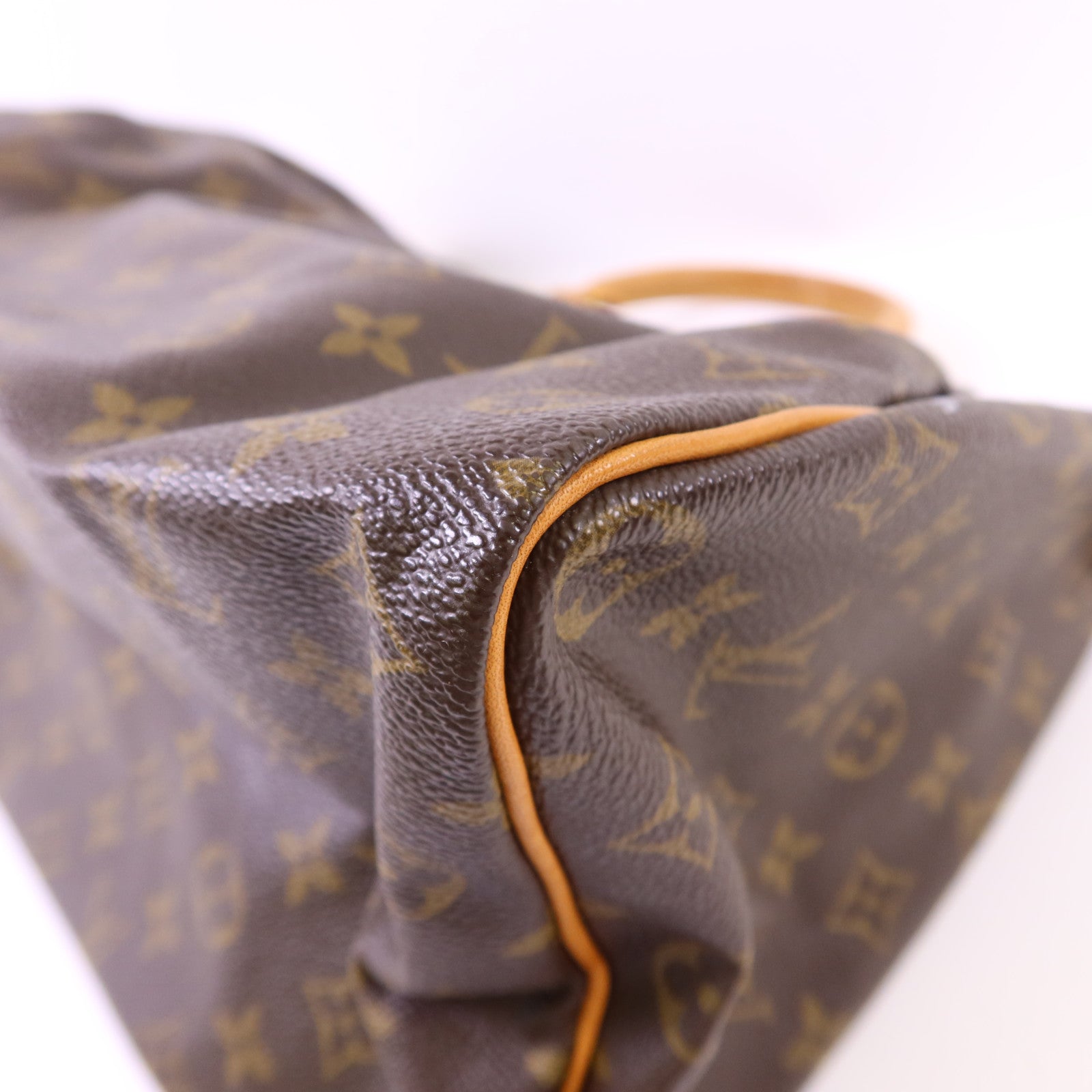 LOUIS VUITTON Monogram Speedy 35金扣手挽袋