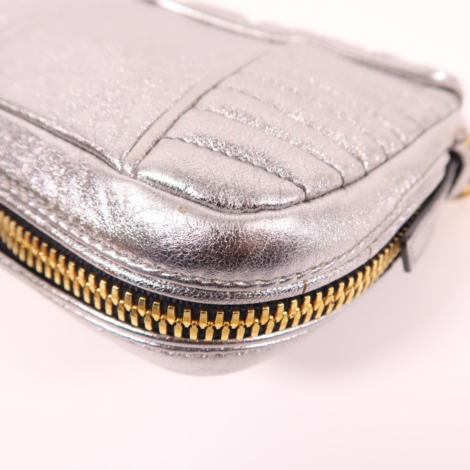 Miu Miu 牛皮皮革Shoulder Bag金扣手挽肩背兩用袋