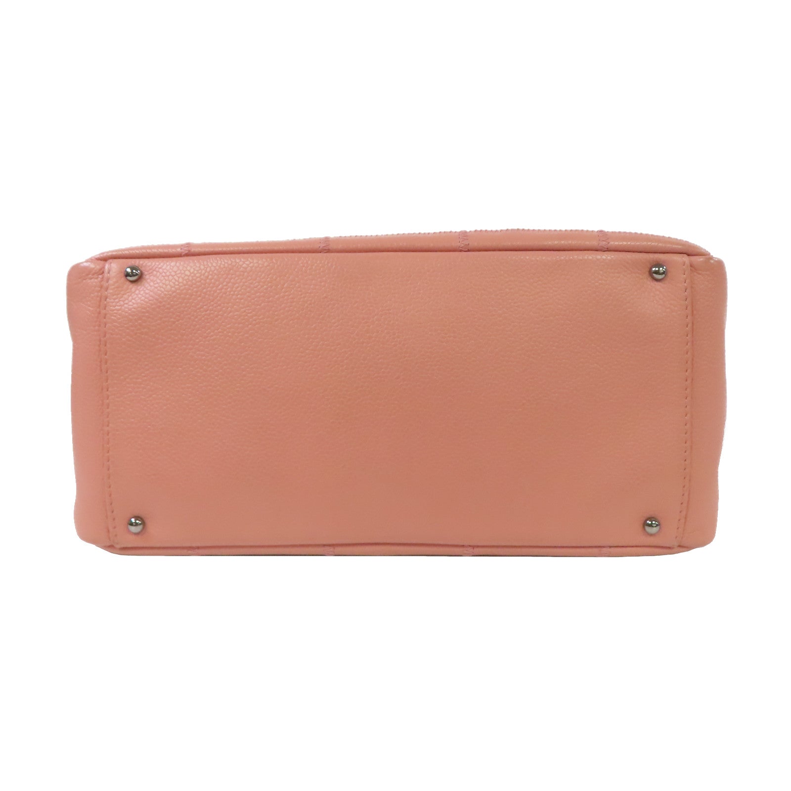 CHANEL 【激減優惠】牛皮皮革Vintage Shoulder Bag銀扣肩背袋粉紅色