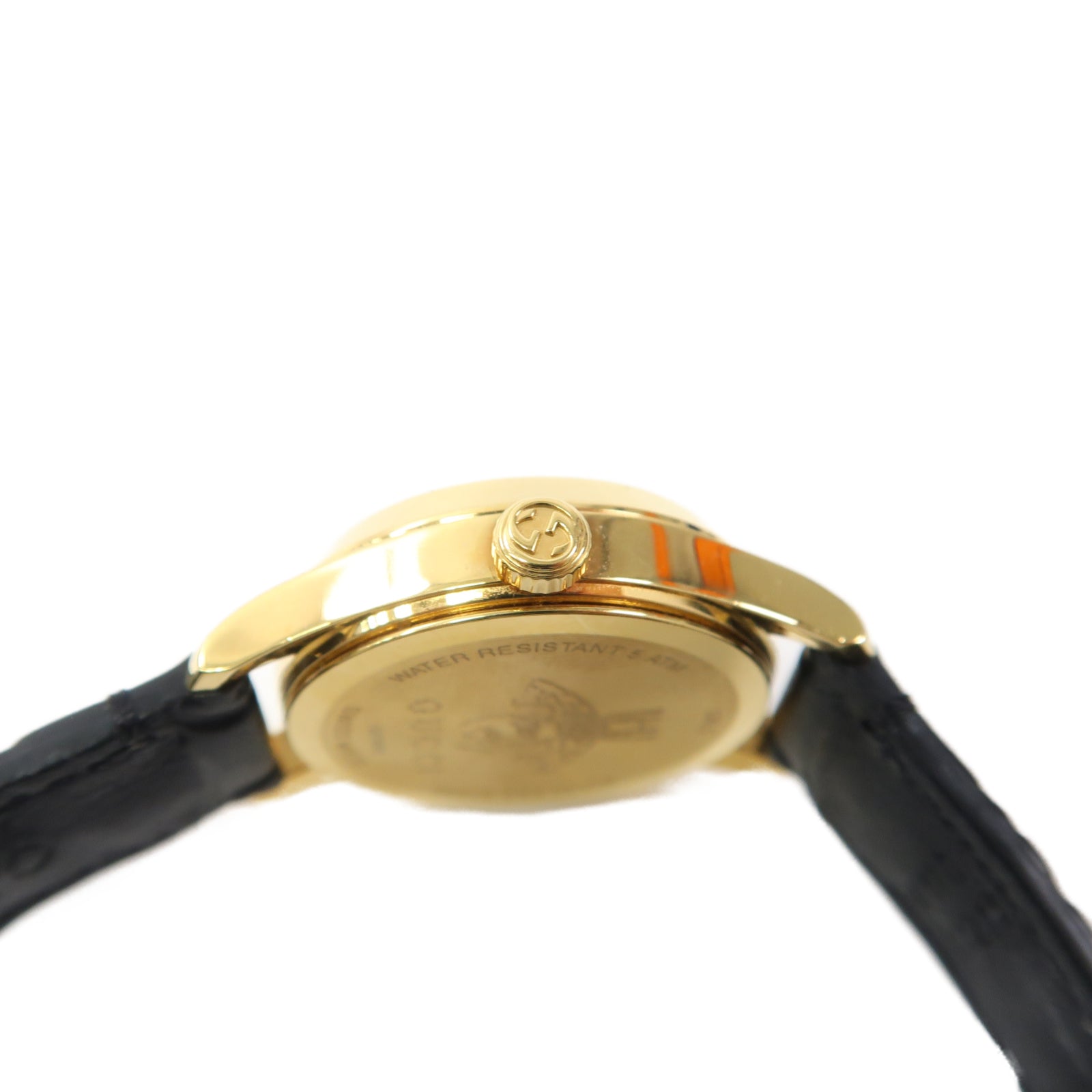 GUCCI Gucci Watch皮革/不鏽鋼手錶使用機芯黑色
