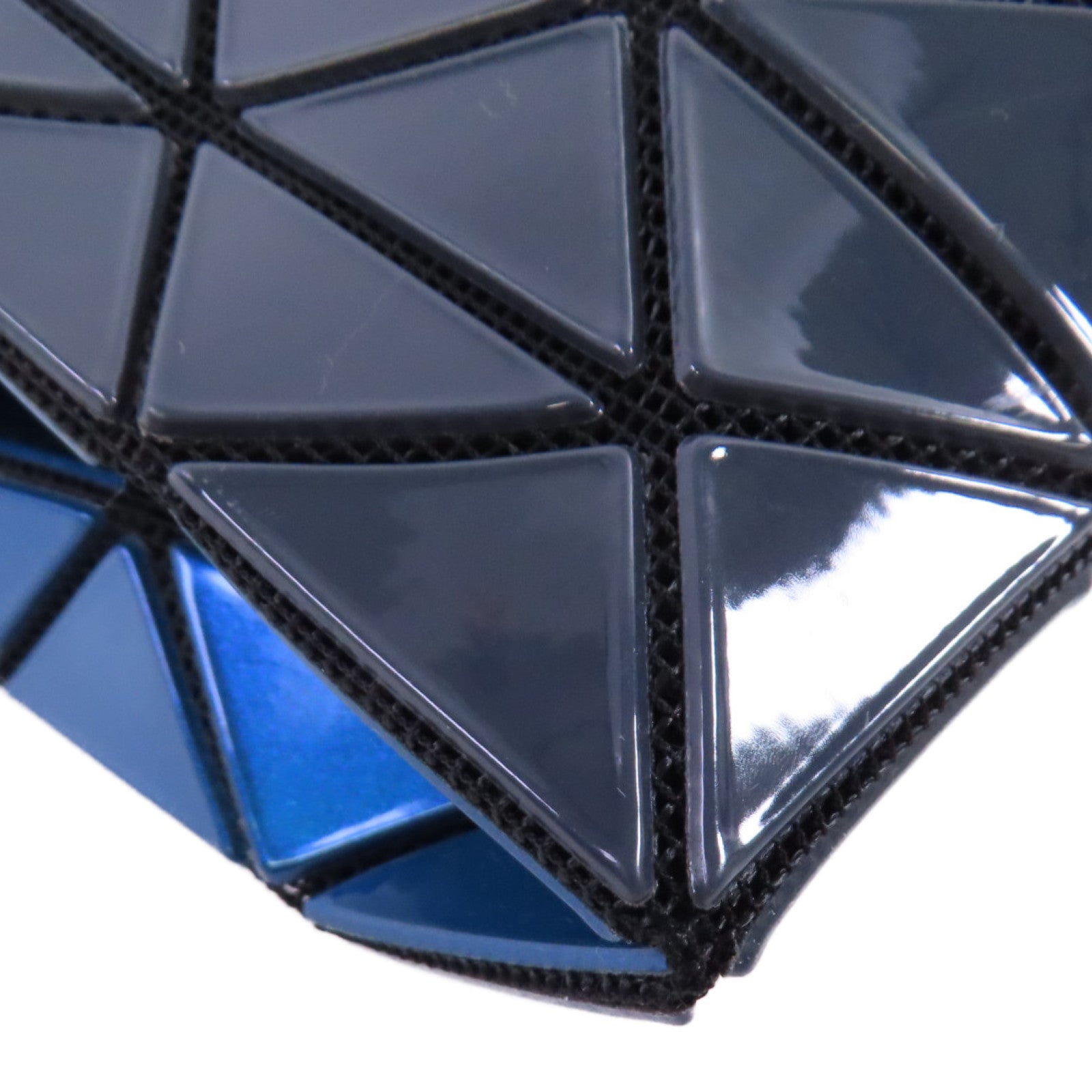 BAO BAO ISSEYMIYAKE PVC Shoulder Bag肩背袋碳灰色/藍色