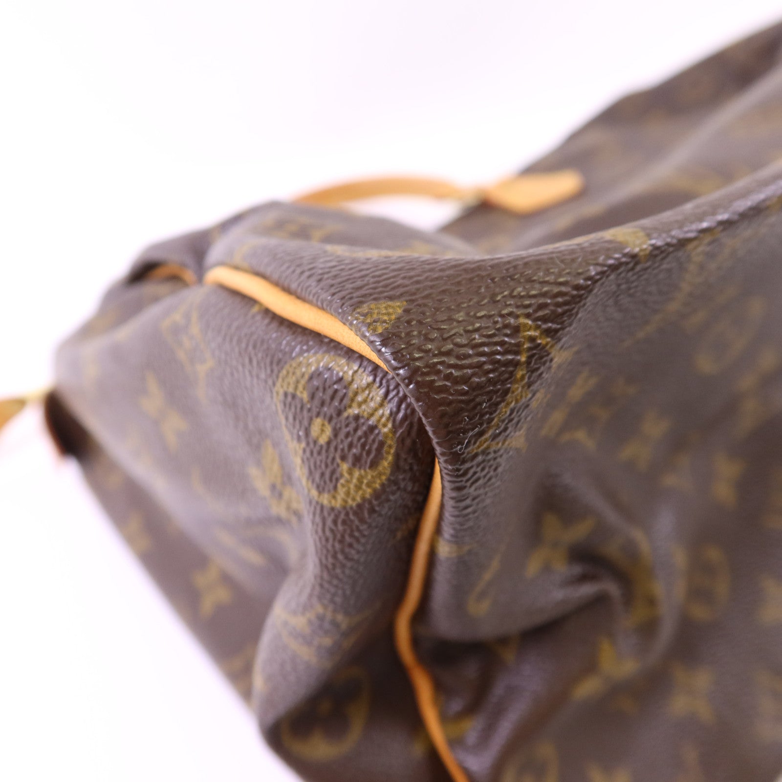 LOUIS VUITTON Monogram Speedy 35金扣手挽袋