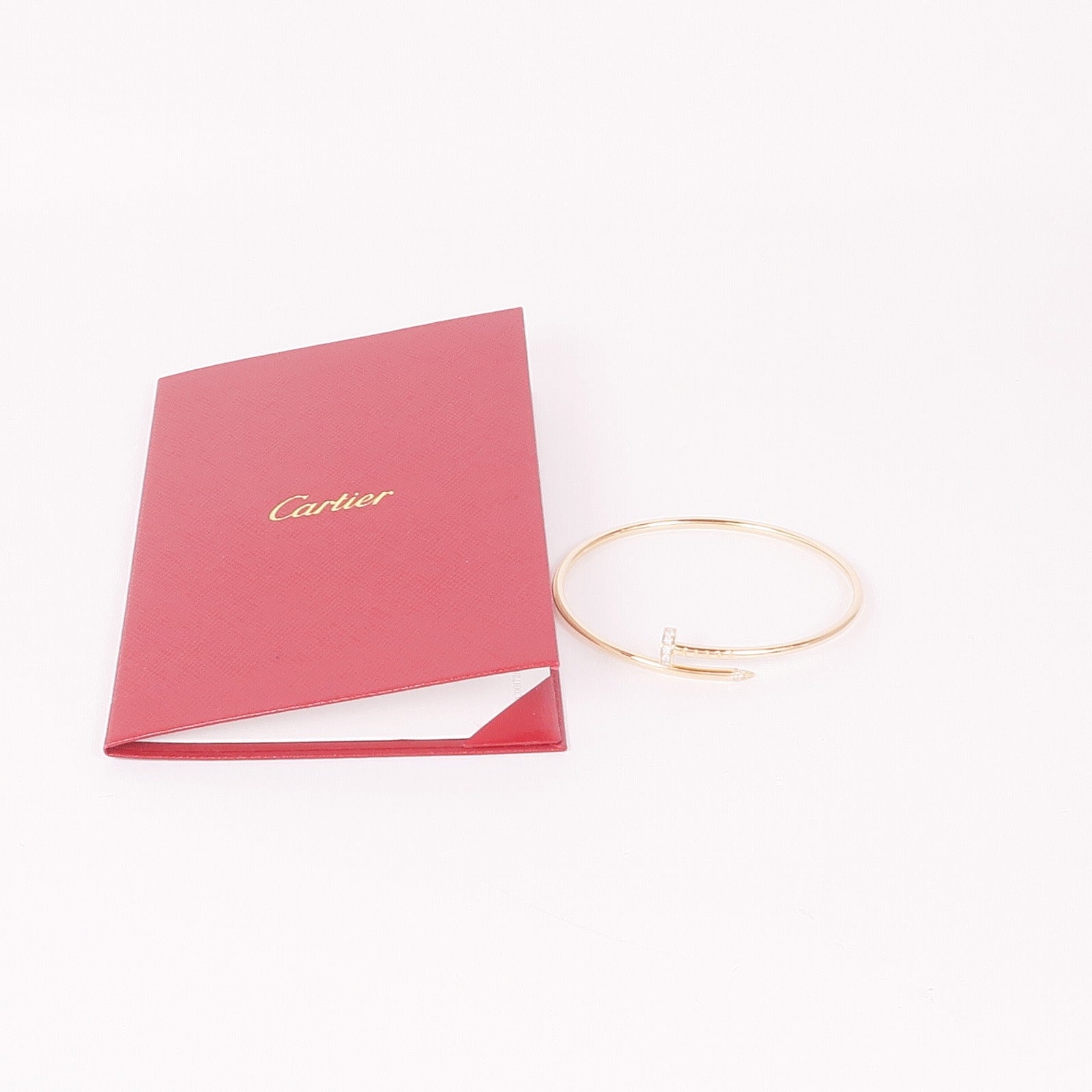 CARTIER 18K玫瑰金Juste Un Clou Bracelet鑽石手鐲Cartier#16