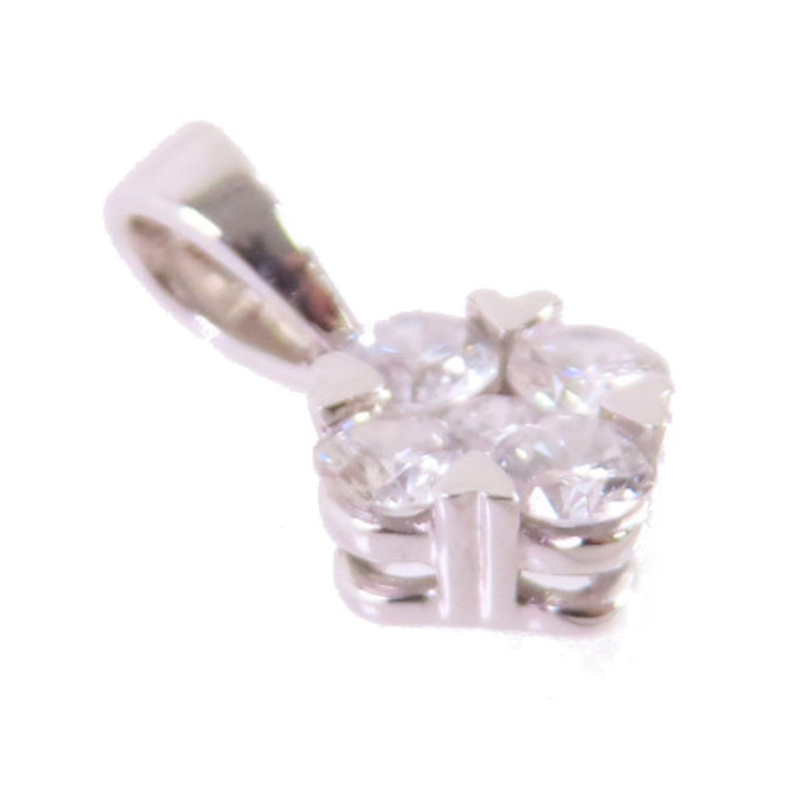 JEWELRY 【激減優惠】PT900鉑金/18K白金Diamond Pendant Top 0.18ct鑽石吊墜頭扣
